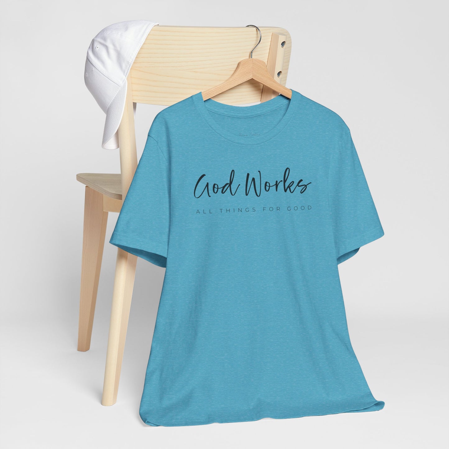 Bella + Canvas Inspirational Graphic Tee - God Works, Faith-Based Shirt, Casual Wear, Gift for Believers, Christian Apparel, Everyday Comfort