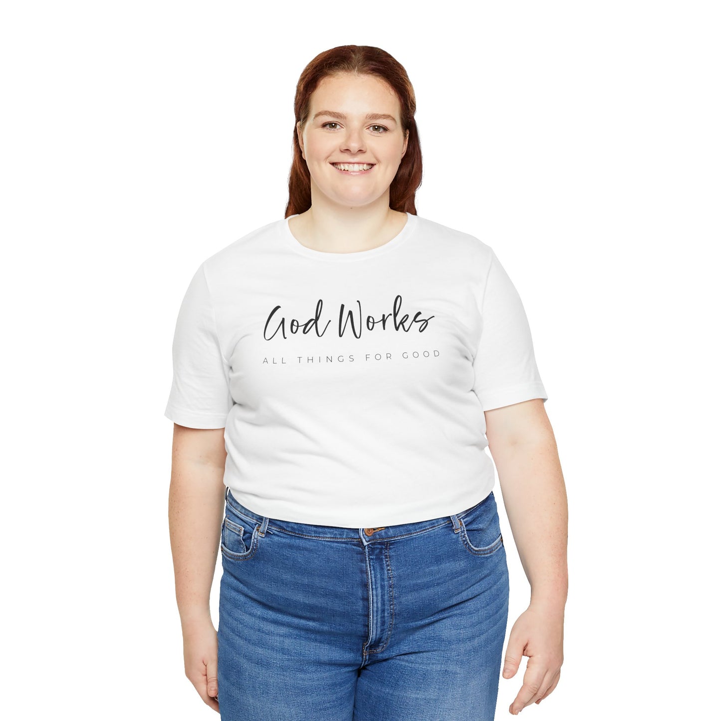 Bella + Canvas Inspirational Graphic Tee - God Works, Faith-Based Shirt, Casual Wear, Gift for Believers, Christian Apparel, Everyday Comfort