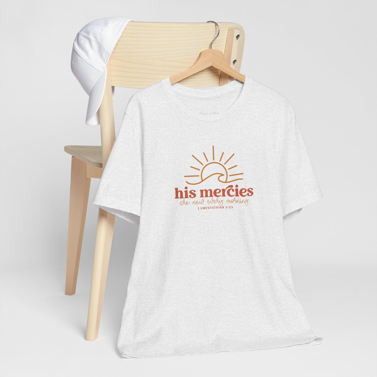 Bella + Canvas Inspirational Graphic Tee - His Mercies, Faith-Based Shirt, Casual Wear, Gift for Believers, Christian Apparel, Everyday Comfort