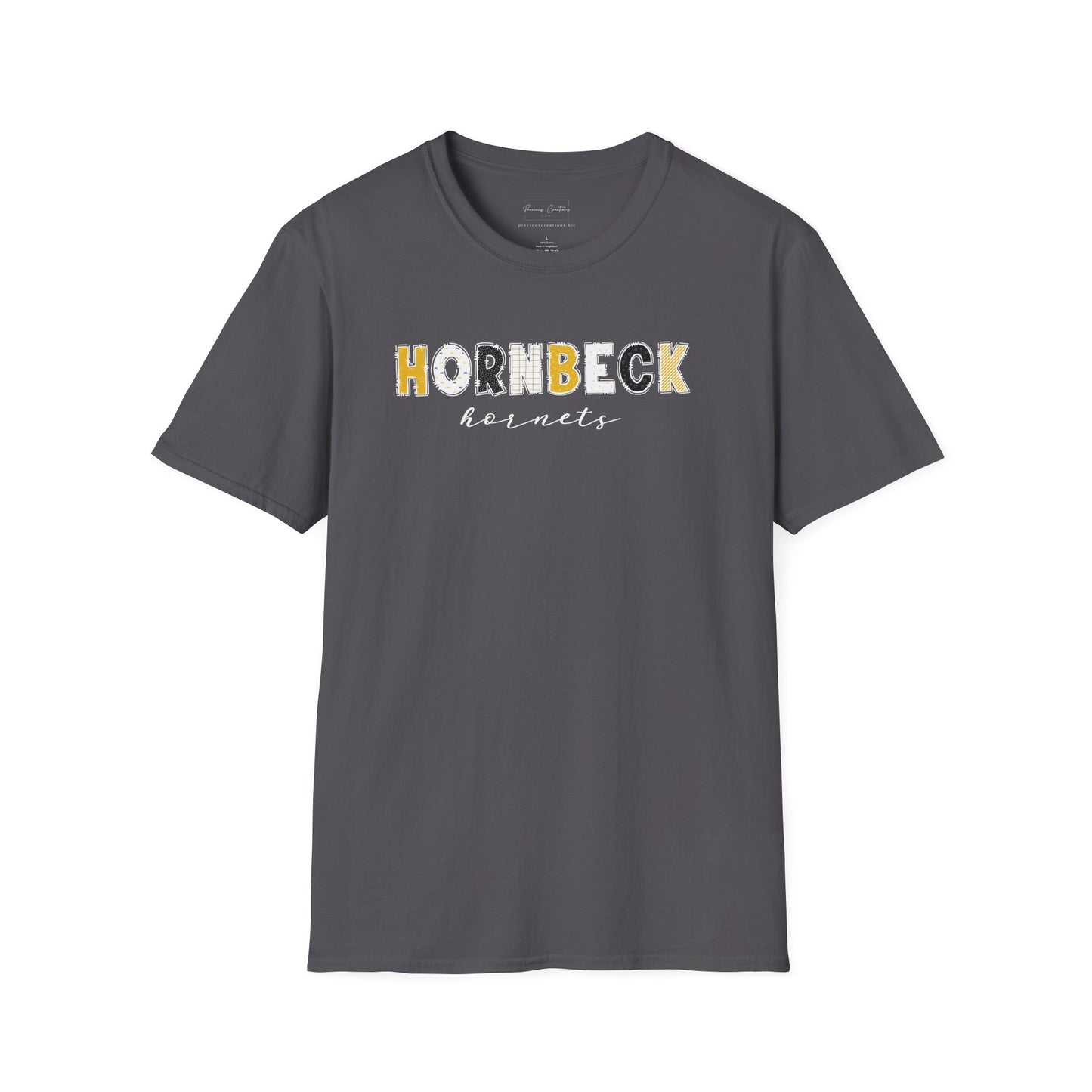 Gildan Hornbeck Hornets Unisex Softstyle T-Shirt, Cute Graphic Tee, Team Spirit Shirt, Casual Wear, Gift for Fans