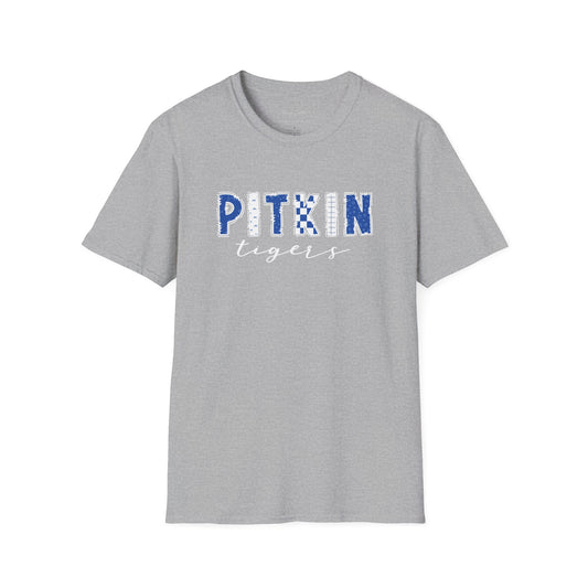 Gildan Pitkin Tigers Unisex Softstyle T-Shirt, Cute Graphic Tee, Team Spirit Shirt, Casual Wear, Gift for Fans