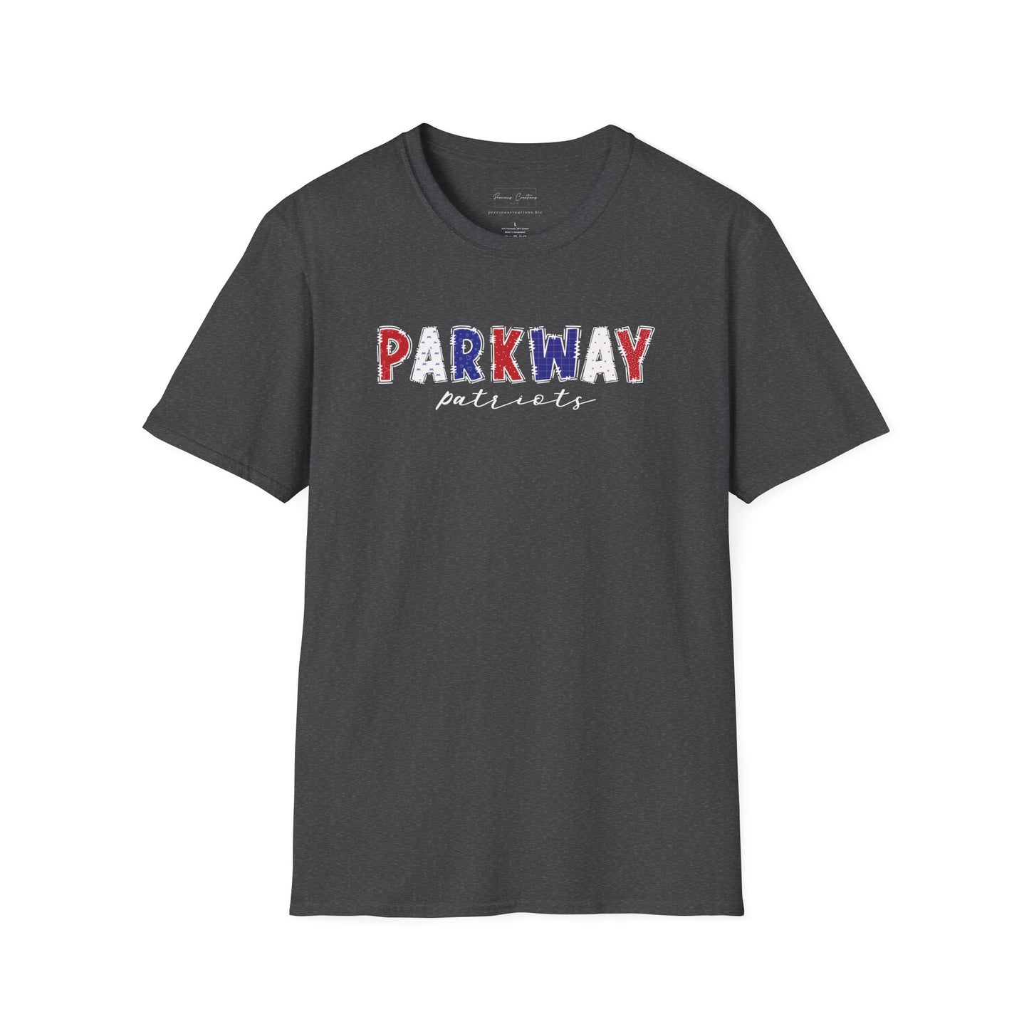 Gildan Parkway Patriots Unisex Softstyle T-Shirt, Cute Graphic Tee, Team Spirit Shirt, Casual Wear, Gift for Fans