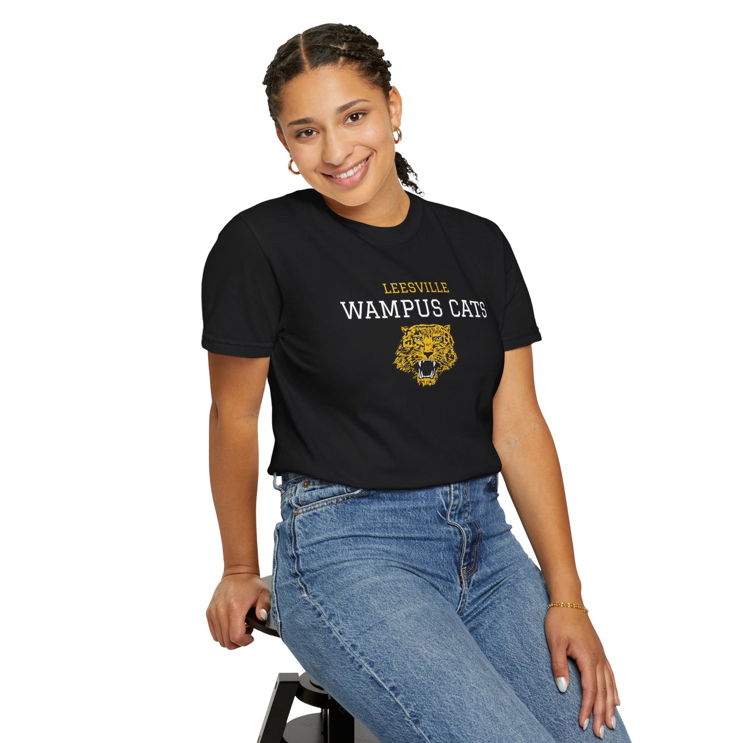 Comfort Colors Wampus Cats Unisex Garment-Dyed T-shirt, School Spirit Tee, Casual Wear, Unique Gift, School Apparel, Fan Merchandise