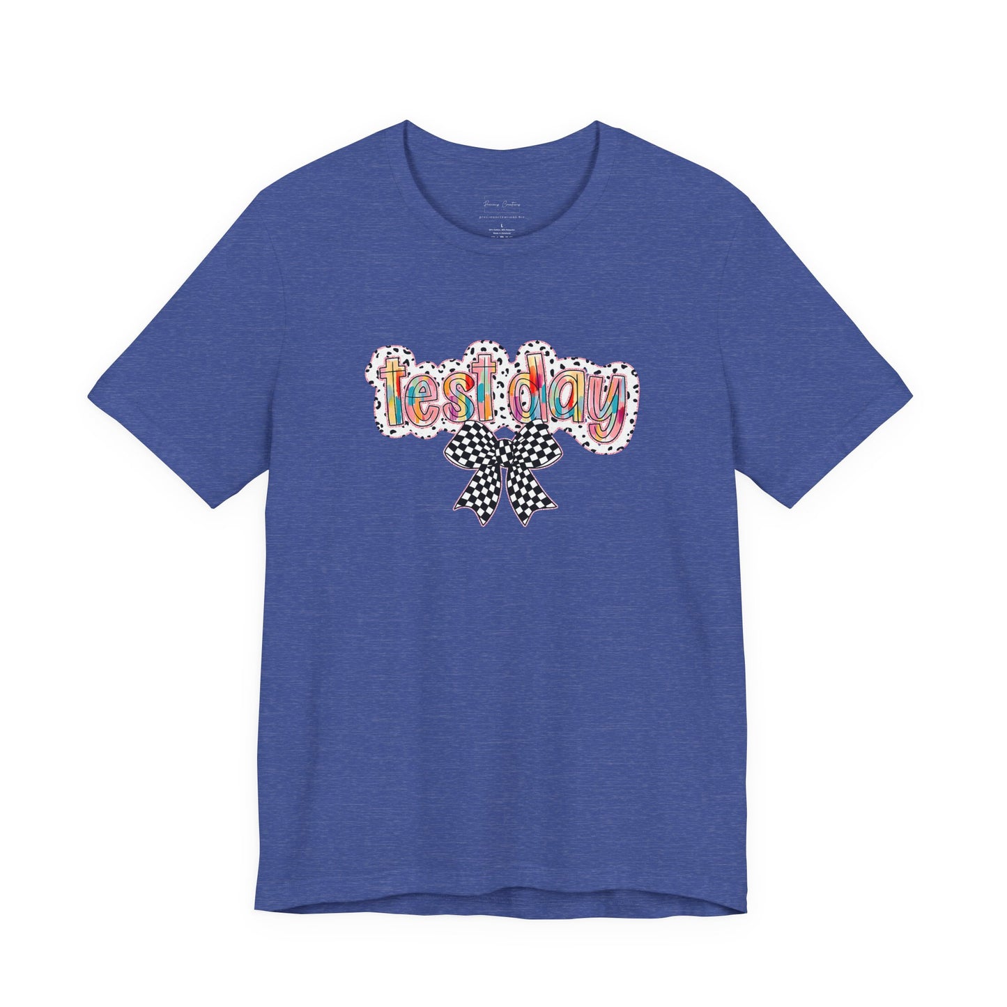 Bella + Canvas Test Day Short Sleeve Tee, Fun Gift, Party Attire, Unisex Shirt, Casual Wear, Summer Style