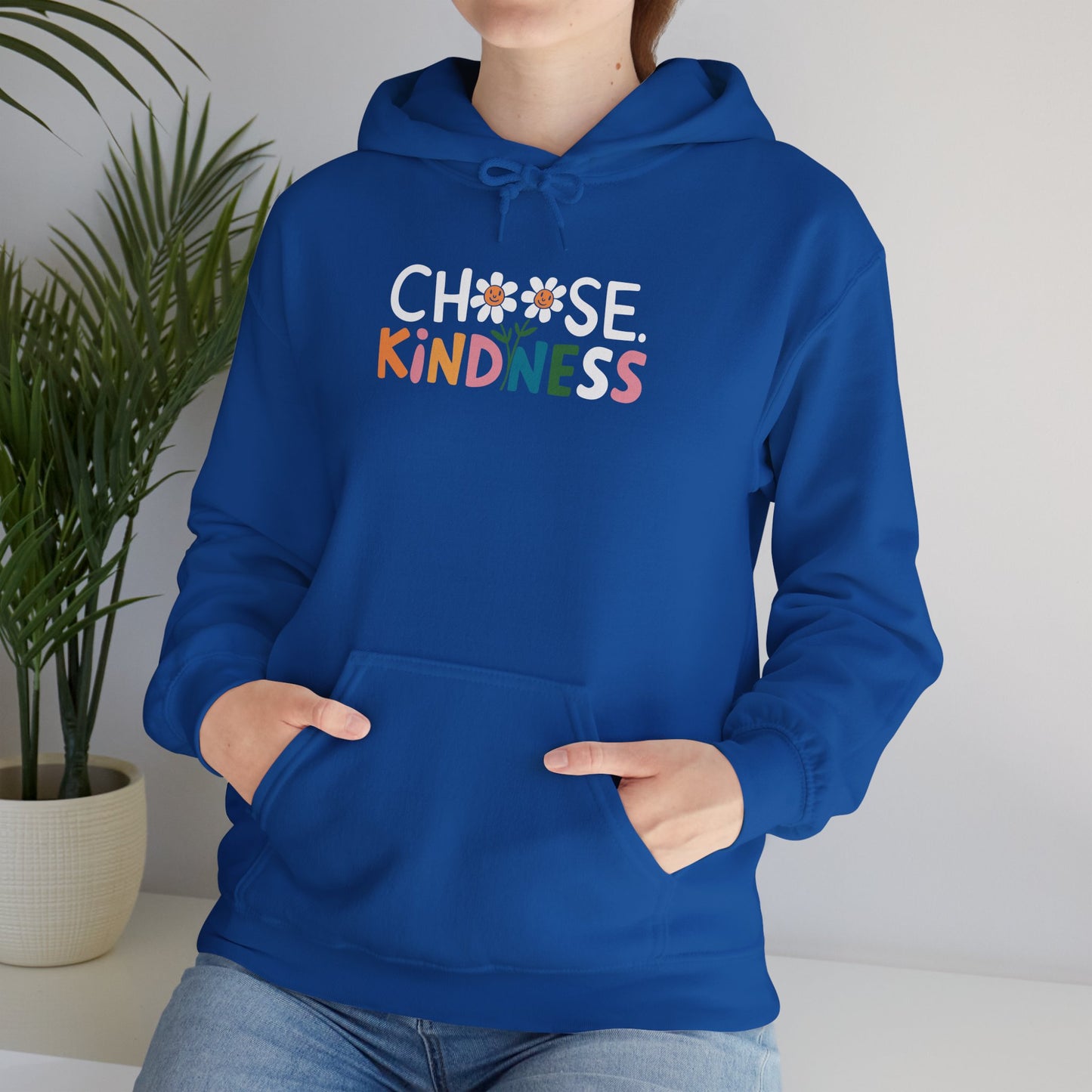 Gildan Choose Kindness Hoodie, Comfortable Sweatshirt, Gift for Friends, Inspirational Apparel, Cozy Layering
