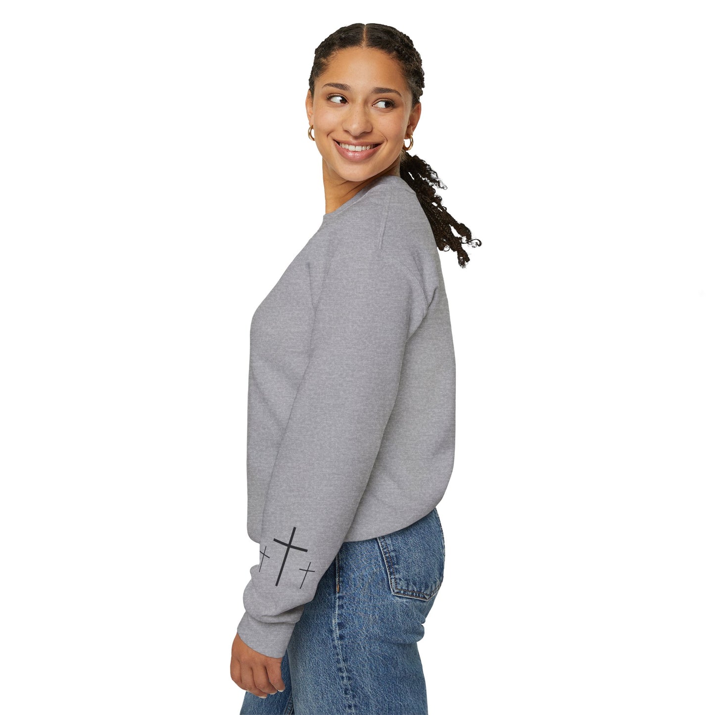 Gildan Make Heaven Crowded Minimalist Inspirational Crewneck Sweatshirt | Unisex, Cozy Fashion, Gift for Her, Casual Wear, Comfort Sweatshirt