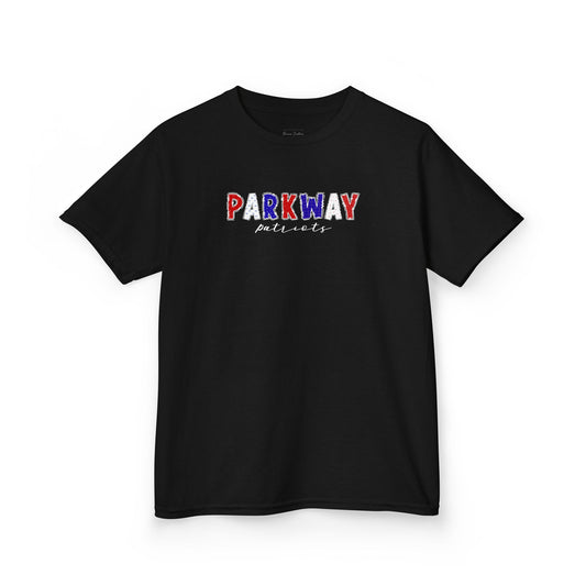 Gildan Kids Heavy Cotton Tee with Parkway Patriots Design, Cute Children's T-Shirt, School Spirit Apparel, Gift for Young Fans, Sporty Kids Wear
