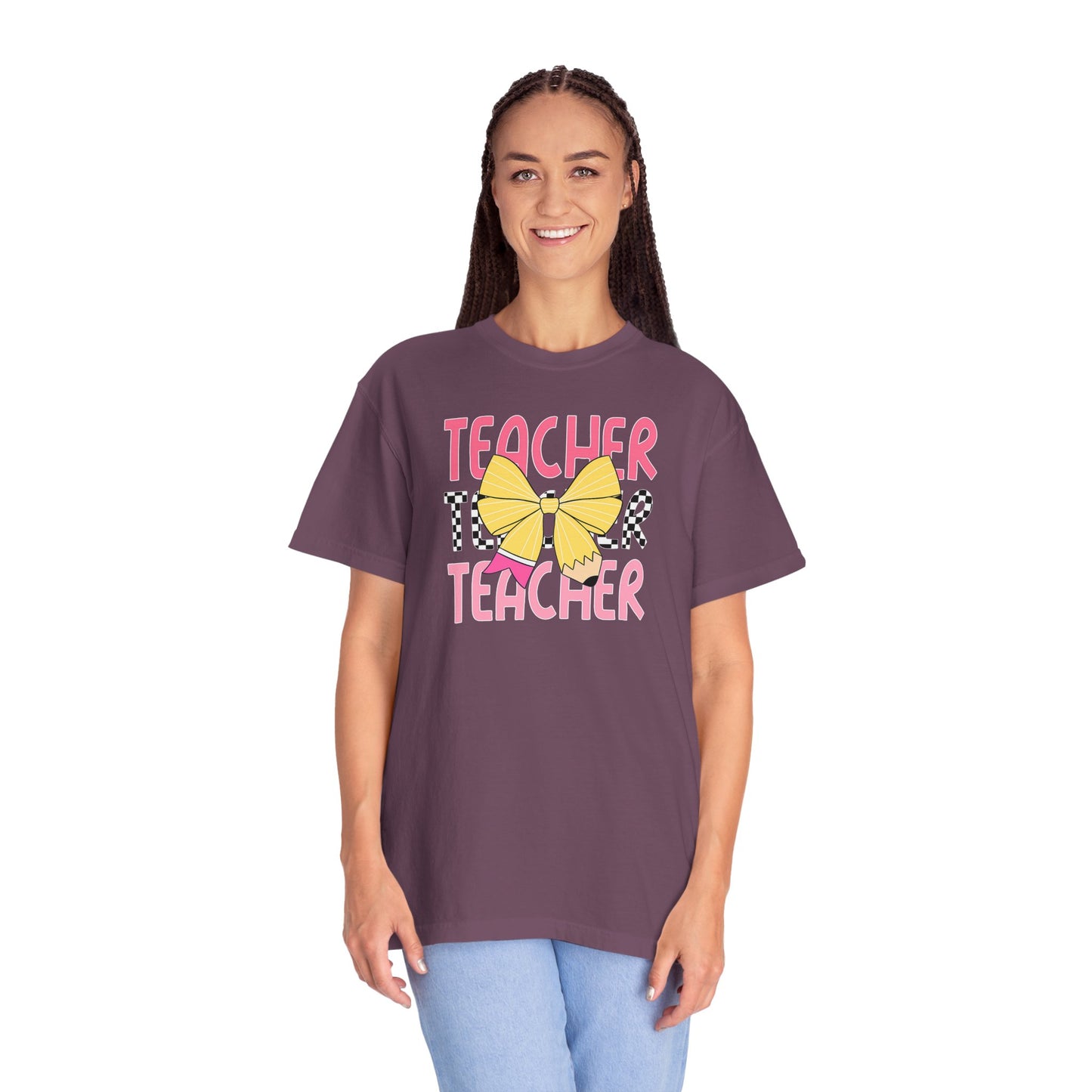 Comfort Colors Teacher T-Shirt, Gift for Educators, Unisex Garment-Dyed Tee, Back to School Shirt, Fun Teacher Apparel