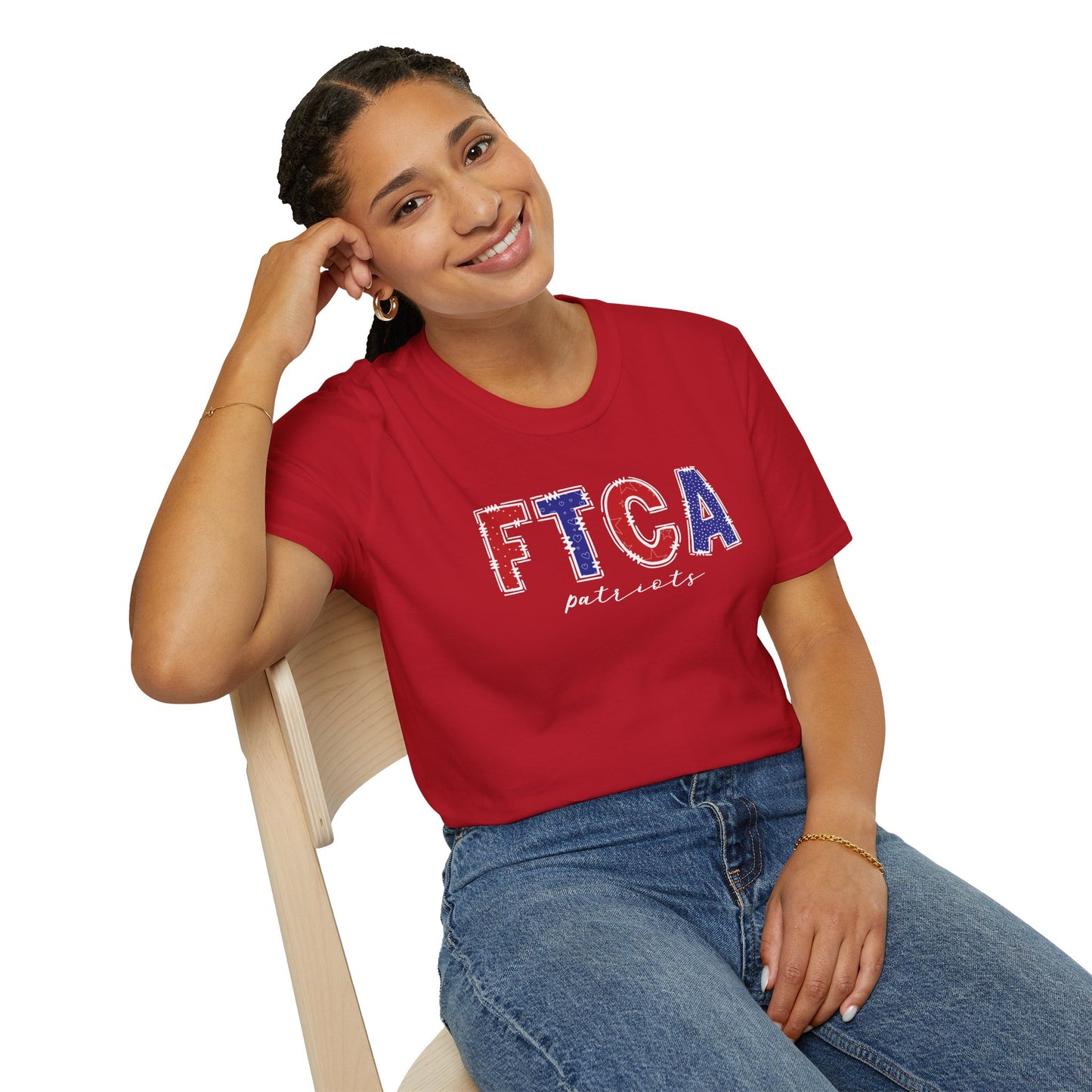 Gildan Faith Training Christian Academy Patriots Unisex Softstyle T-Shirt, Cute Graphic Tee, Team Spirit Shirt, Casual Wear, Gift for Fans