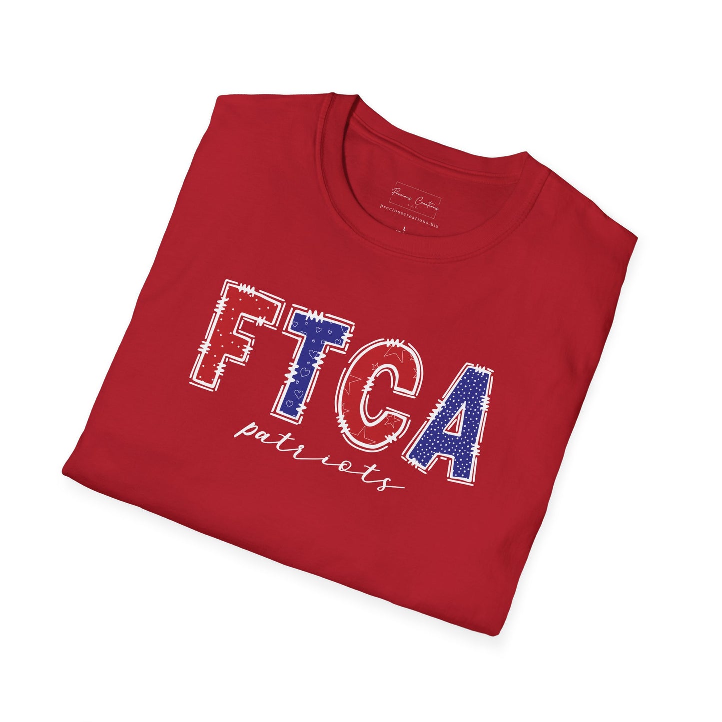 Gildan Faith Training Christian Academy Patriots Unisex Softstyle T-Shirt, Cute Graphic Tee, Team Spirit Shirt, Casual Wear, Gift for Fans