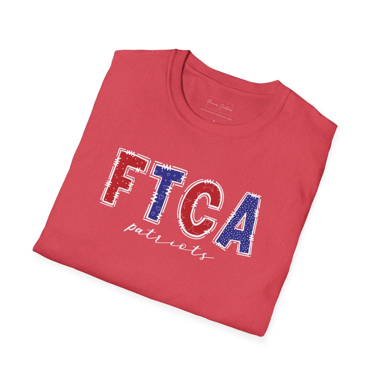 Gildan Faith Training Christian Academy Patriots Unisex Softstyle T-Shirt, Cute Graphic Tee, Team Spirit Shirt, Casual Wear, Gift for Fans