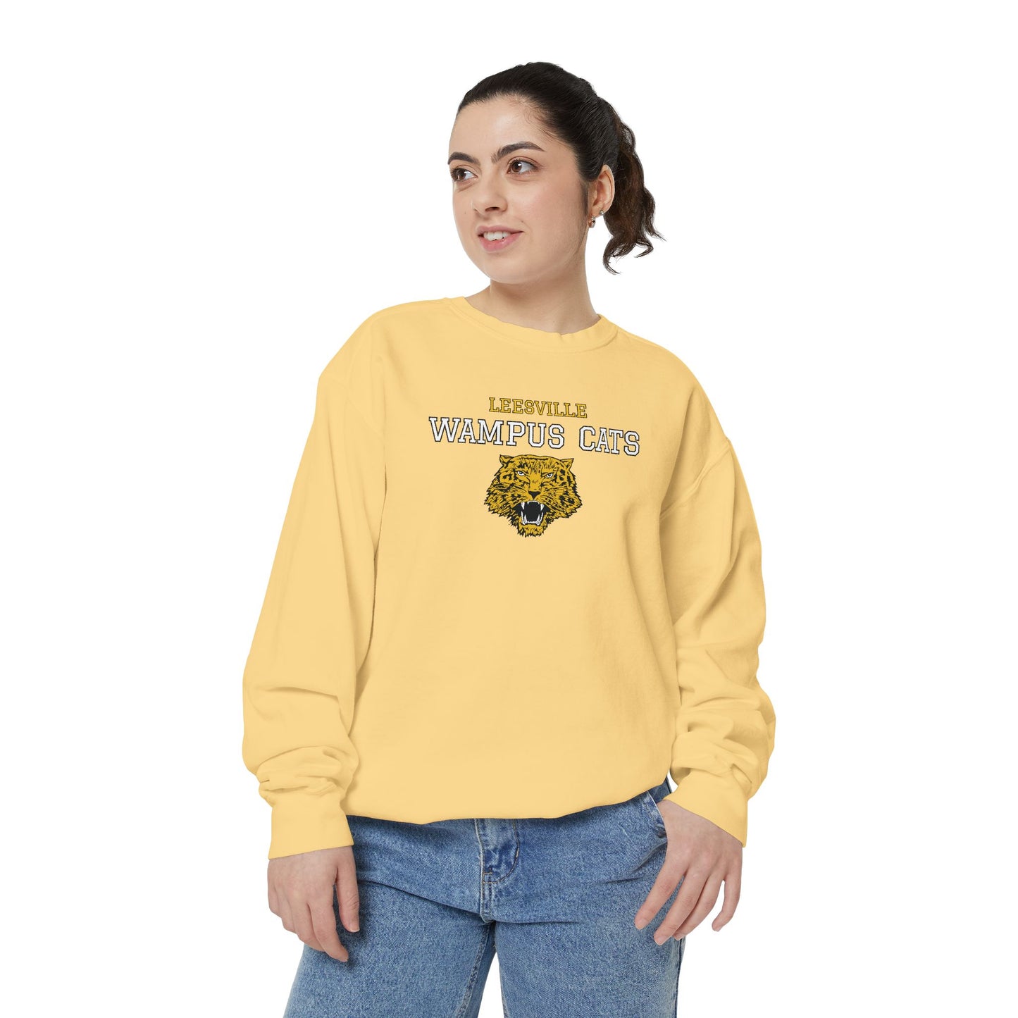 Leesville Wampus Cats Sweatshirt, Cozy Unisex Crewneck, School Spirit Apparel, Sports Team Gift, Casual Wear for All Occasions