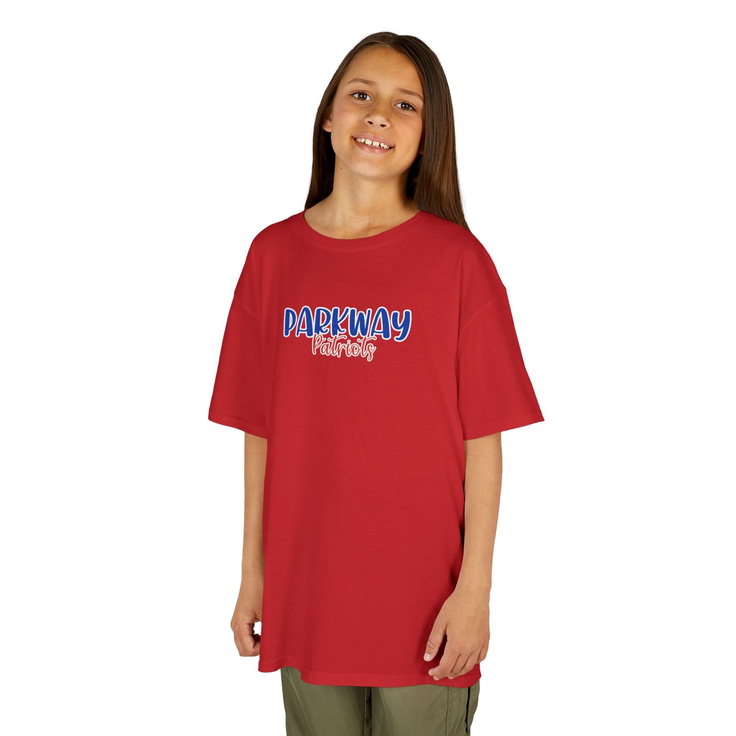 Gildan Kids Heavy Cotton Tee with Parkway Patriots Style 2 Design, Cute Children's T-Shirt, School Spirit Apparel, Gift for Young Fans, Sporty Kids Wear