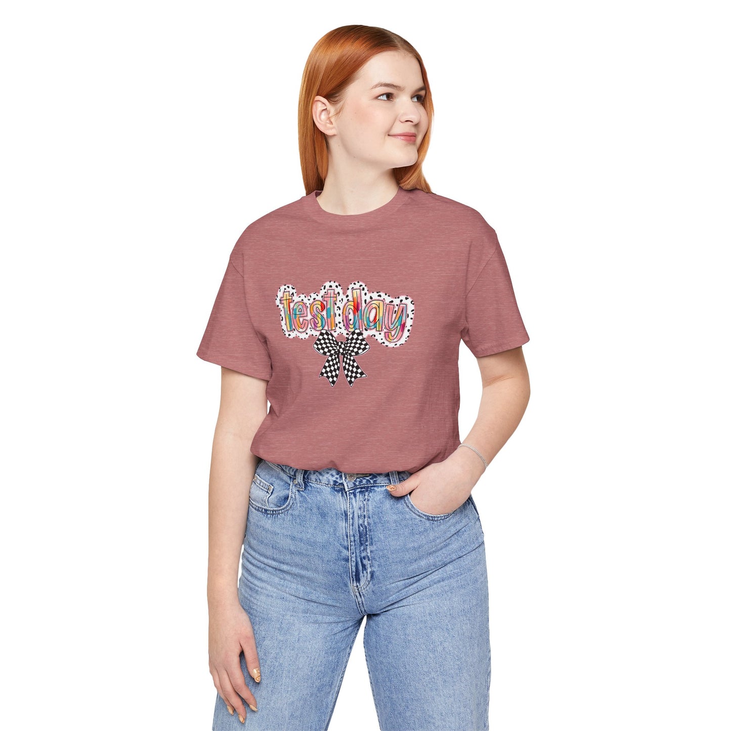 Bella + Canvas Test Day Short Sleeve Tee, Fun Gift, Party Attire, Unisex Shirt, Casual Wear, Summer Style