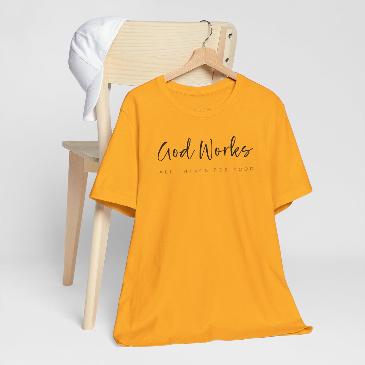 Bella + Canvas Inspirational Graphic Tee - God Works, Faith-Based Shirt, Casual Wear, Gift for Believers, Christian Apparel, Everyday Comfort