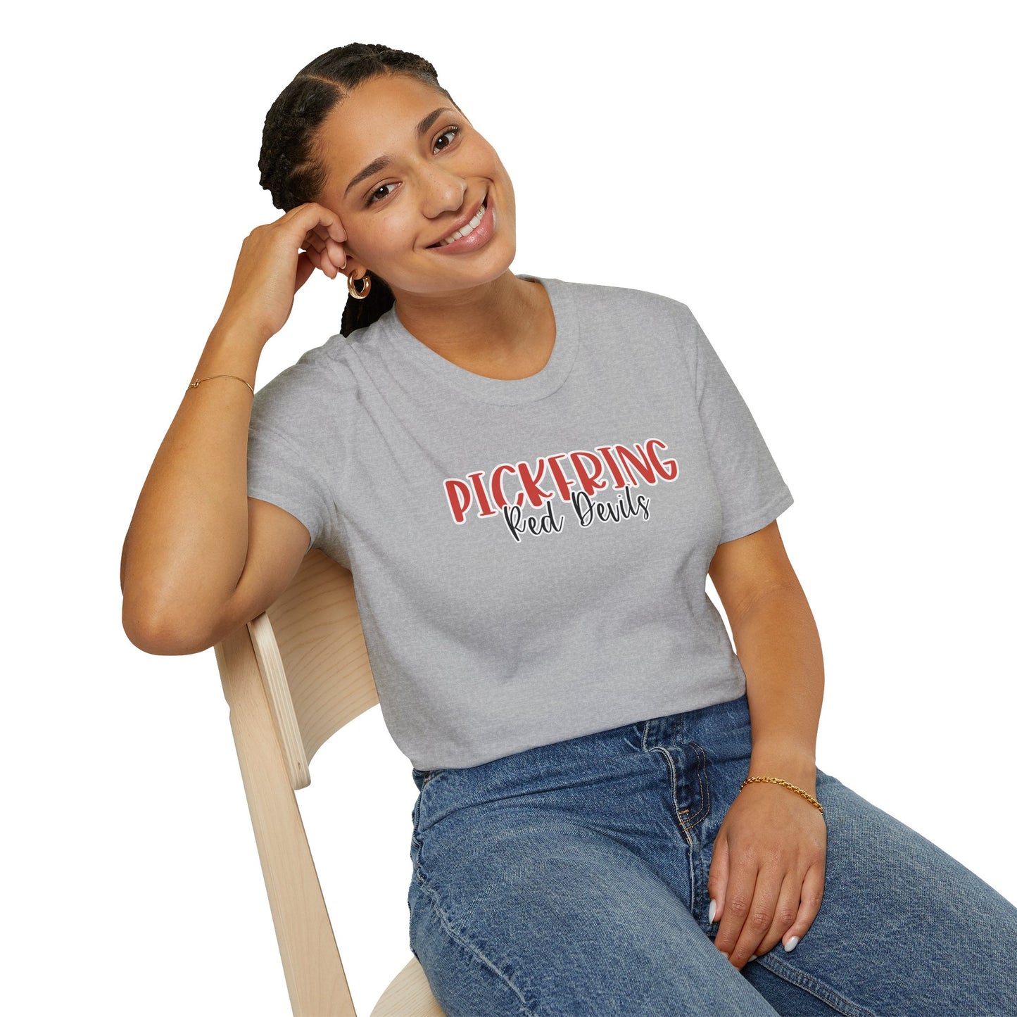 Gildan Pickering Style 2 Unisex Softstyle T-Shirt, Cute Graphic Tee, Team Spirit Shirt, Casual Wear, Gift for Fans