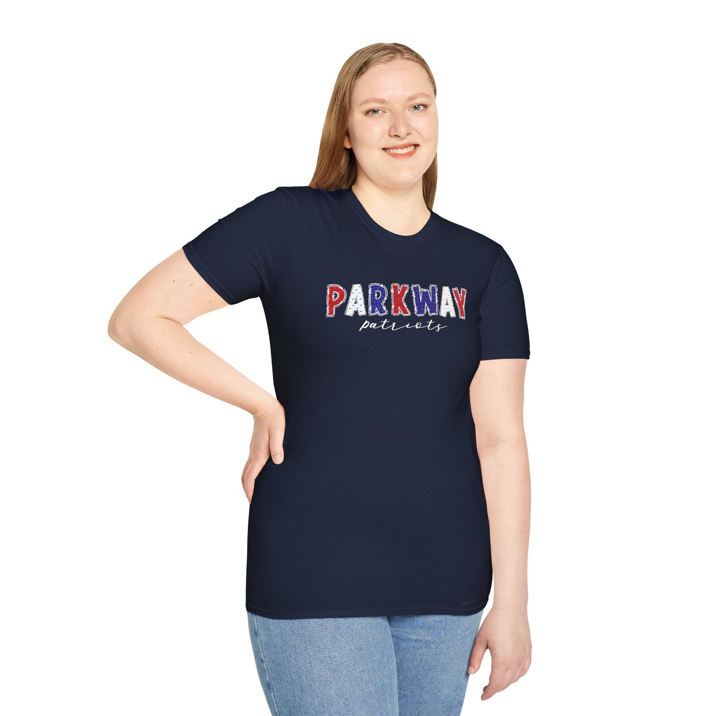 Gildan Parkway Patriots Unisex Softstyle T-Shirt, Cute Graphic Tee, Team Spirit Shirt, Casual Wear, Gift for Fans