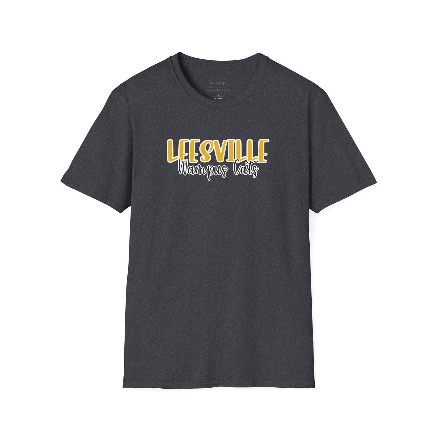 Copy of Gildan Leesville Wampus Cats Style 2 Unisex Softstyle T-Shirt, Cute Graphic Tee, Team Spirit Shirt, Casual Wear, Gift for Fans