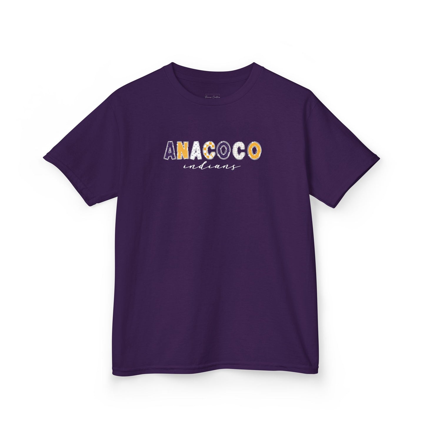 Gildan Kids Heavy Cotton Tee with Anacoco Indians Design, Cute Children's T-Shirt, School Spirit Apparel, Gift for Young Fans, Sporty Kids Wear