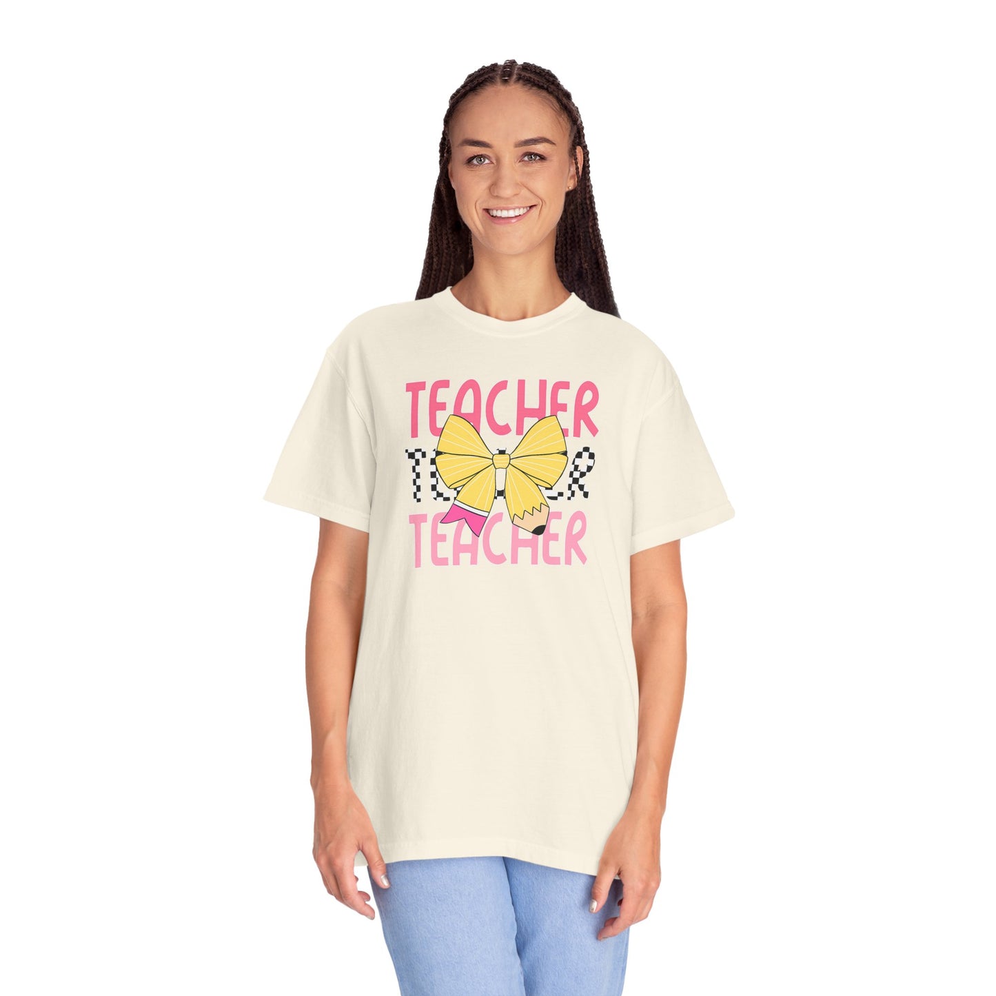 Comfort Colors Teacher T-Shirt, Gift for Educators, Unisex Garment-Dyed Tee, Back to School Shirt, Fun Teacher Apparel