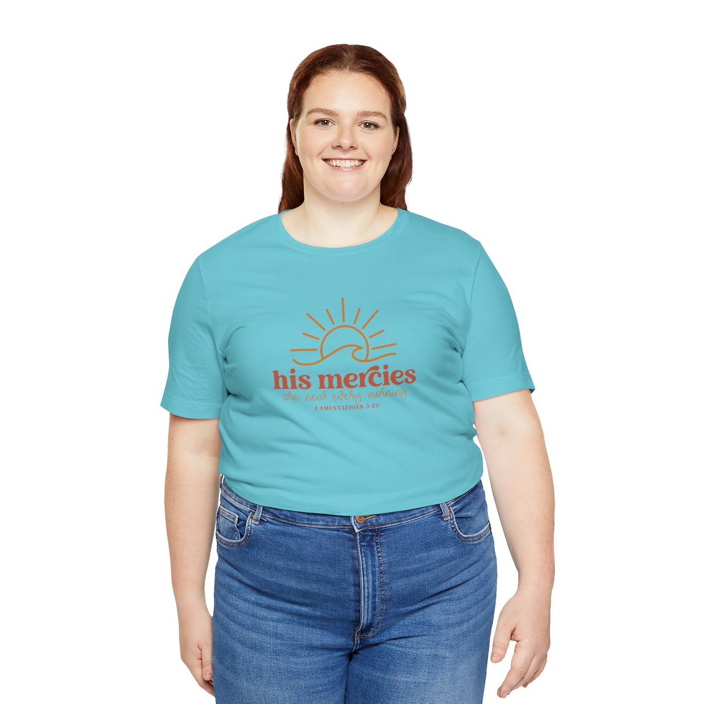 Bella + Canvas Inspirational Graphic Tee - His Mercies, Faith-Based Shirt, Casual Wear, Gift for Believers, Christian Apparel, Everyday Comfort