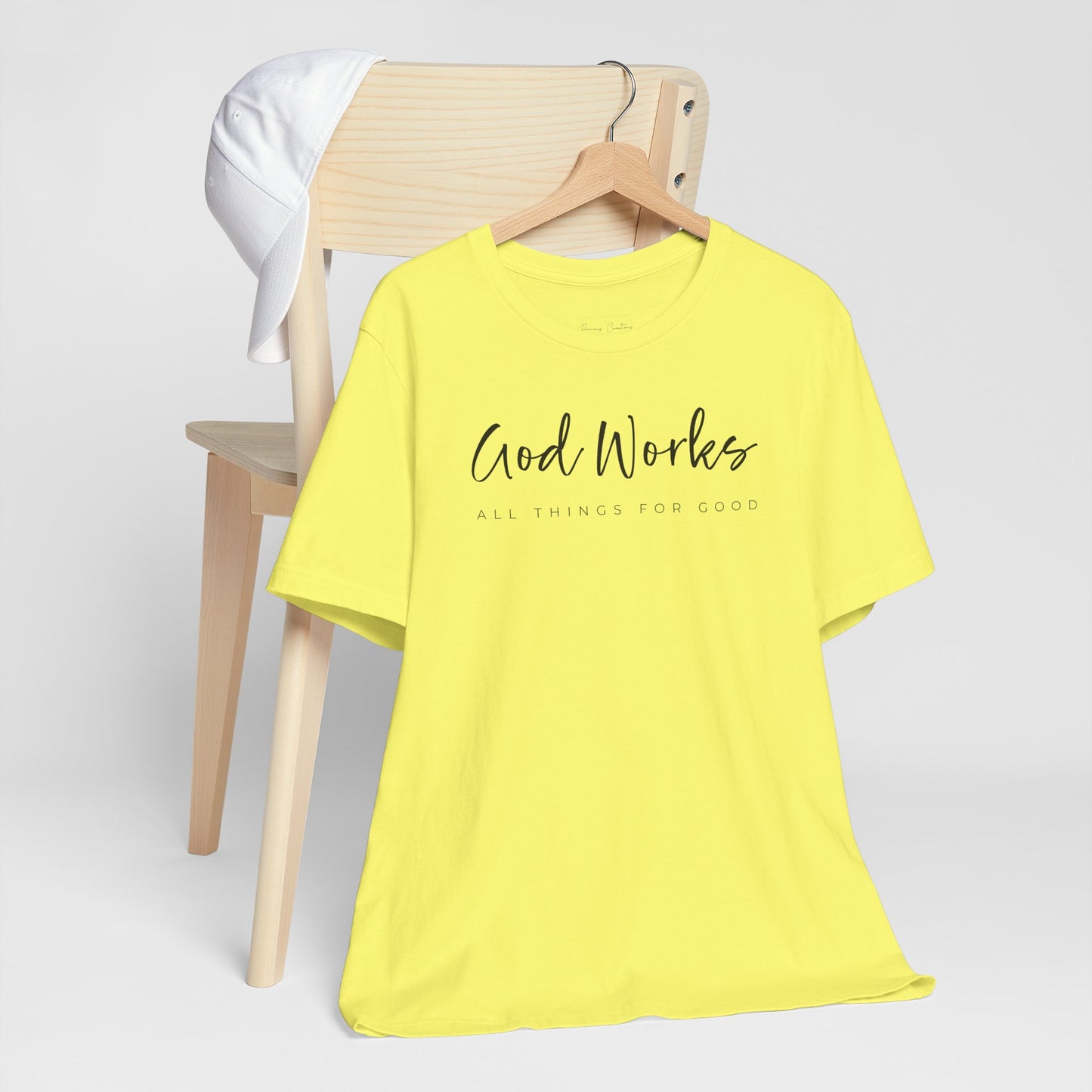 Bella + Canvas Inspirational Graphic Tee - God Works, Faith-Based Shirt, Casual Wear, Gift for Believers, Christian Apparel, Everyday Comfort