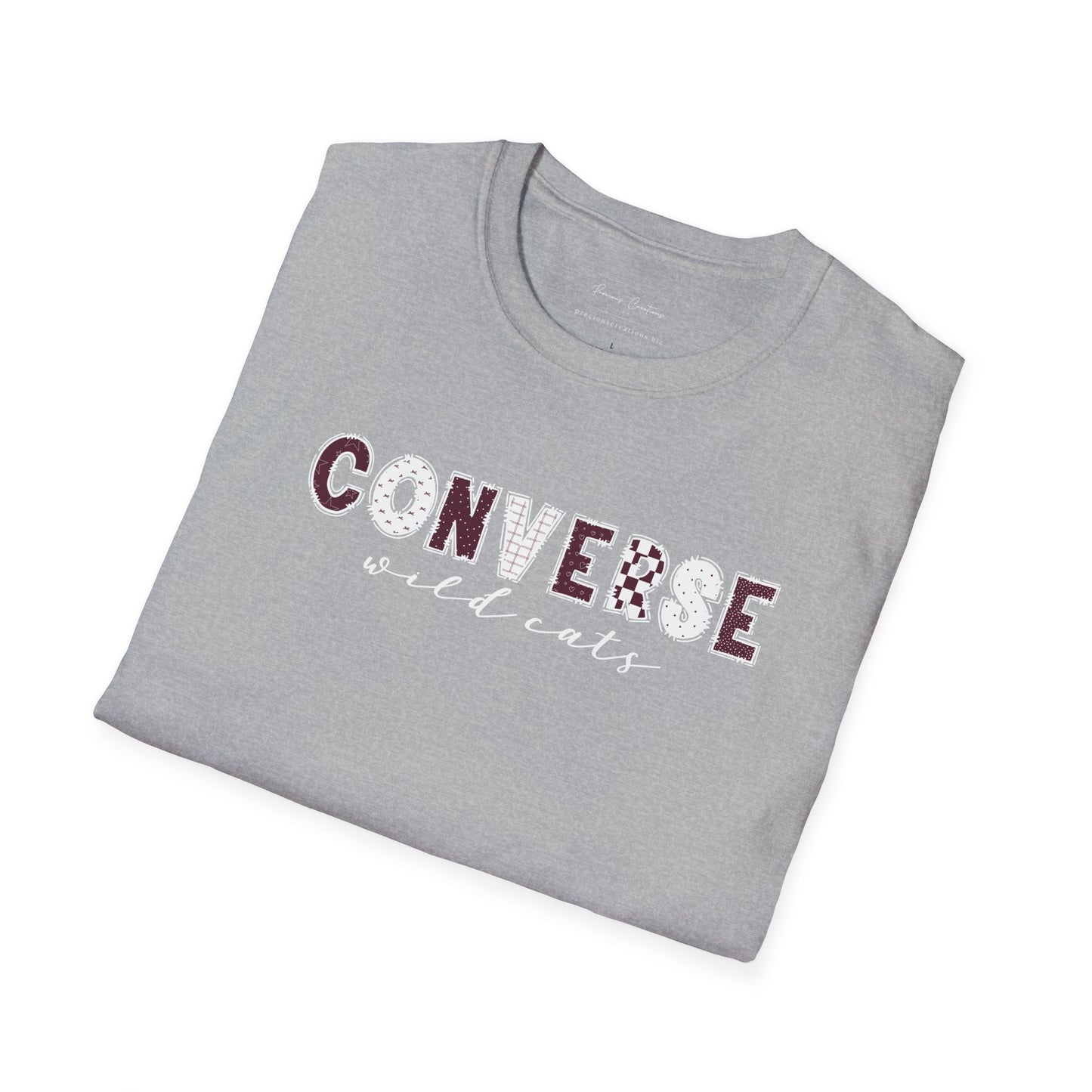 Gildan Converse Wildcats Unisex Softstyle T-Shirt, Cute Graphic Tee, Team Spirit Shirt, Casual Wear, Gift for Fans