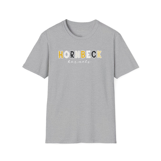 Gildan Hornbeck Hornets Unisex Softstyle T-Shirt, Cute Graphic Tee, Team Spirit Shirt, Casual Wear, Gift for Fans