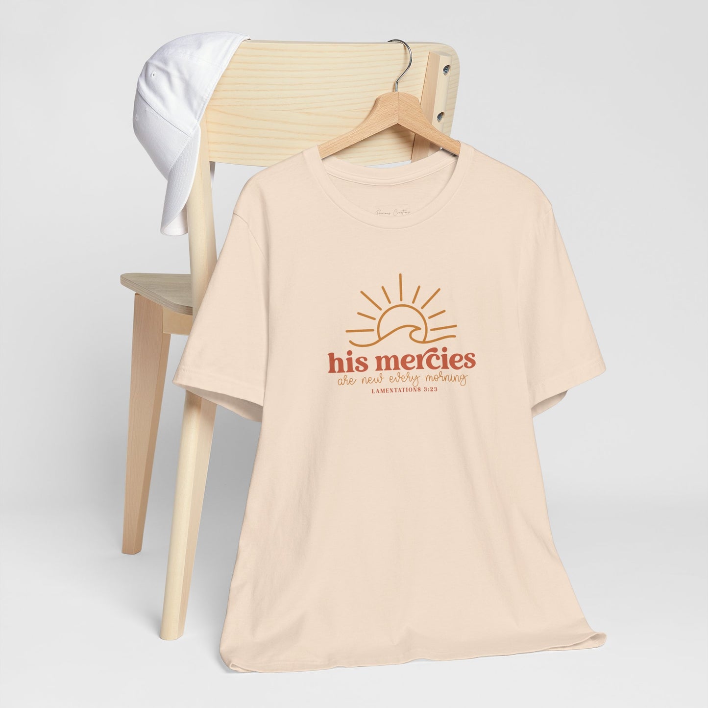 Bella + Canvas Inspirational Graphic Tee - His Mercies, Faith-Based Shirt, Casual Wear, Gift for Believers, Christian Apparel, Everyday Comfort