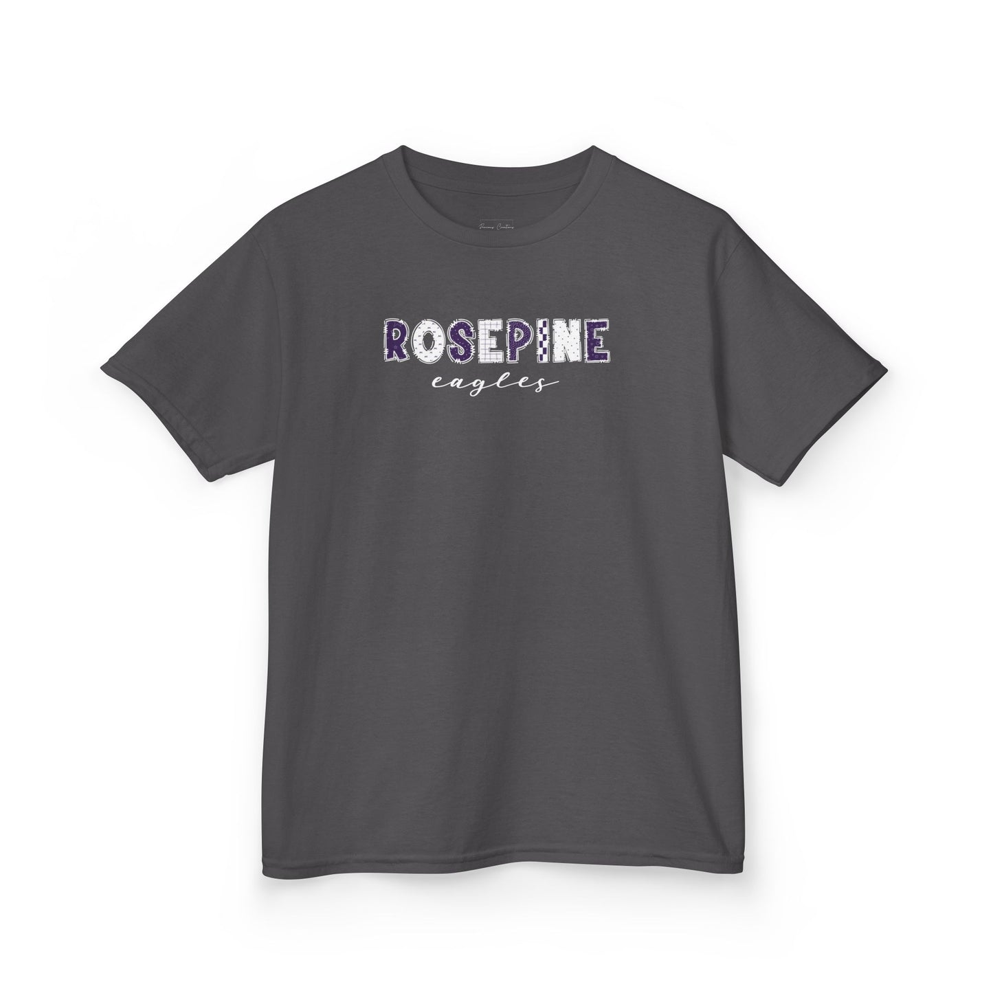 Gildan Kids Heavy Cotton Tee with Rosepine Eagles Design, Cute Children's T-Shirt, School Spirit Apparel, Gift for Young Fans, Sporty Kids Wear