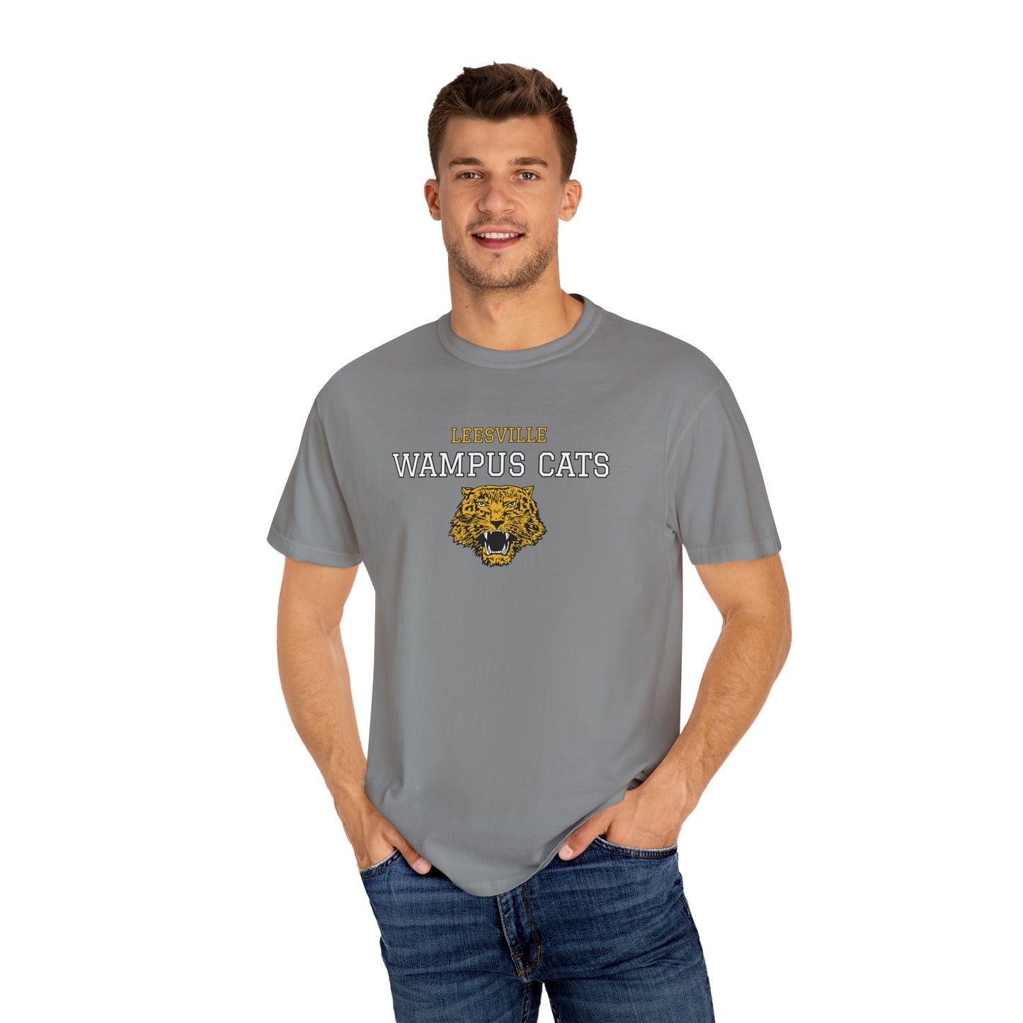 Comfort Colors Wampus Cats Unisex Garment-Dyed T-shirt, School Spirit Tee, Casual Wear, Unique Gift, School Apparel, Fan Merchandise