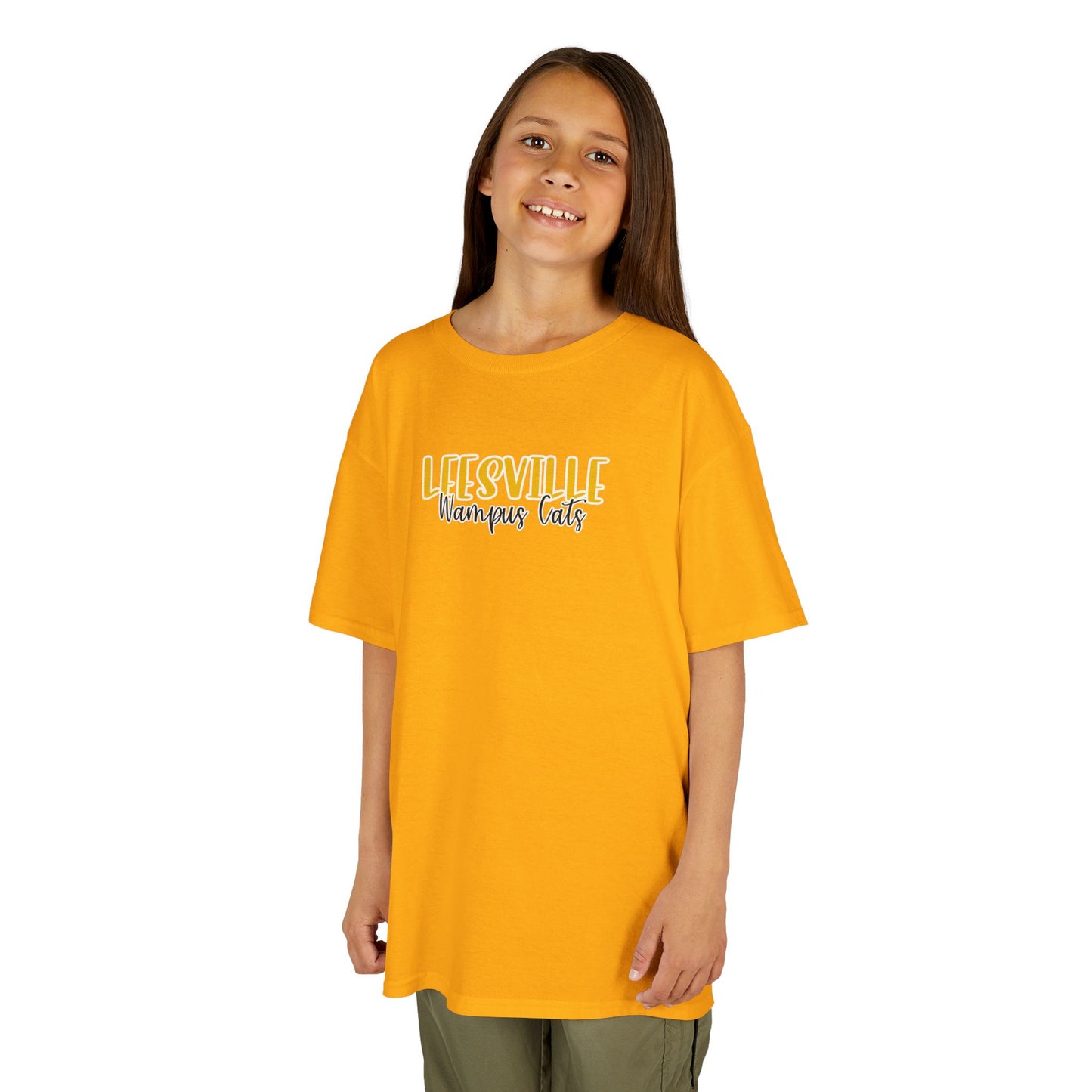 Gildan Kids Heavy Cotton Tee Leesville Wampus Cats Style 2