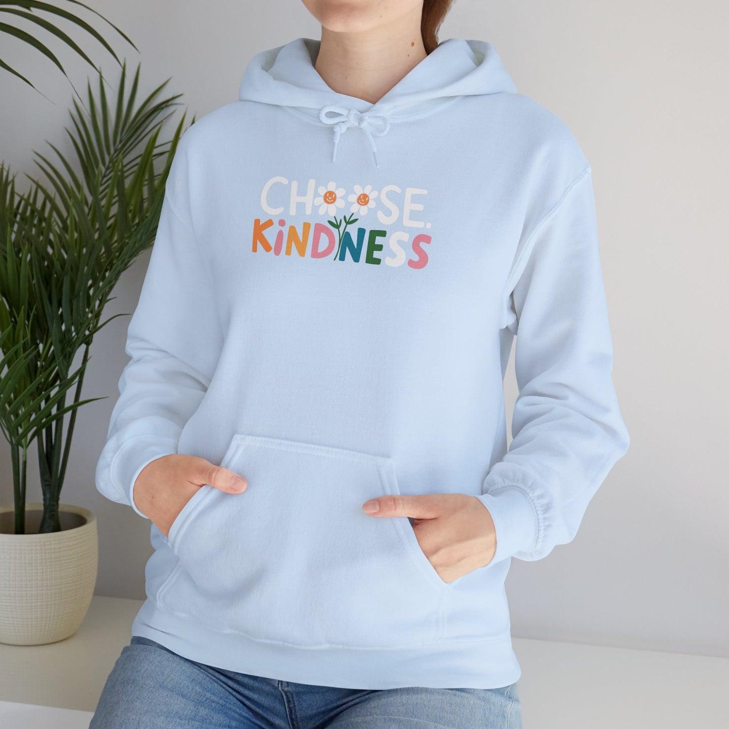 Gildan Choose Kindness Hoodie, Comfortable Sweatshirt, Gift for Friends, Inspirational Apparel, Cozy Layering