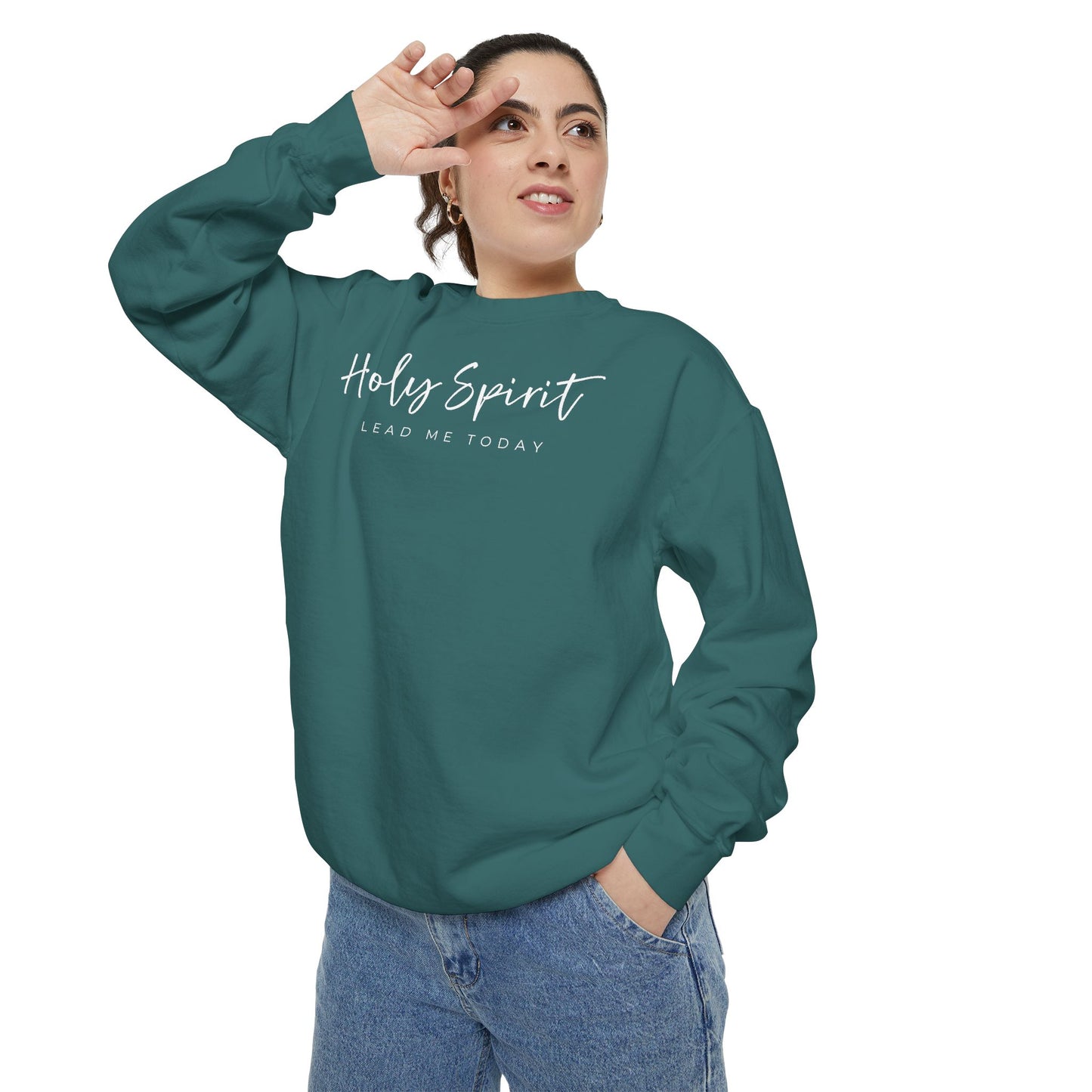 Comfort Colors Holy Spirit Sweatshirt, Spiritual Clothing, Faith-Based Apparel, Cozy Gift for Believers, Comfortable Everyday Wear