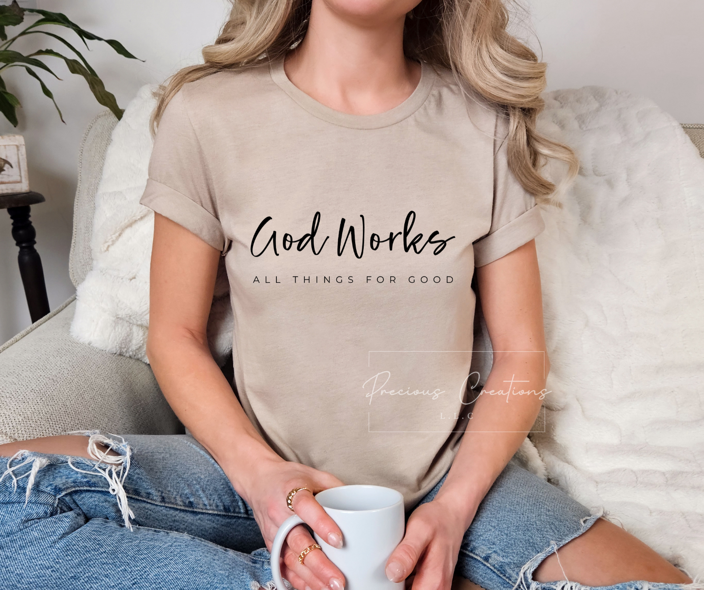 God Works All Things For Good Bella and Canvas Tee