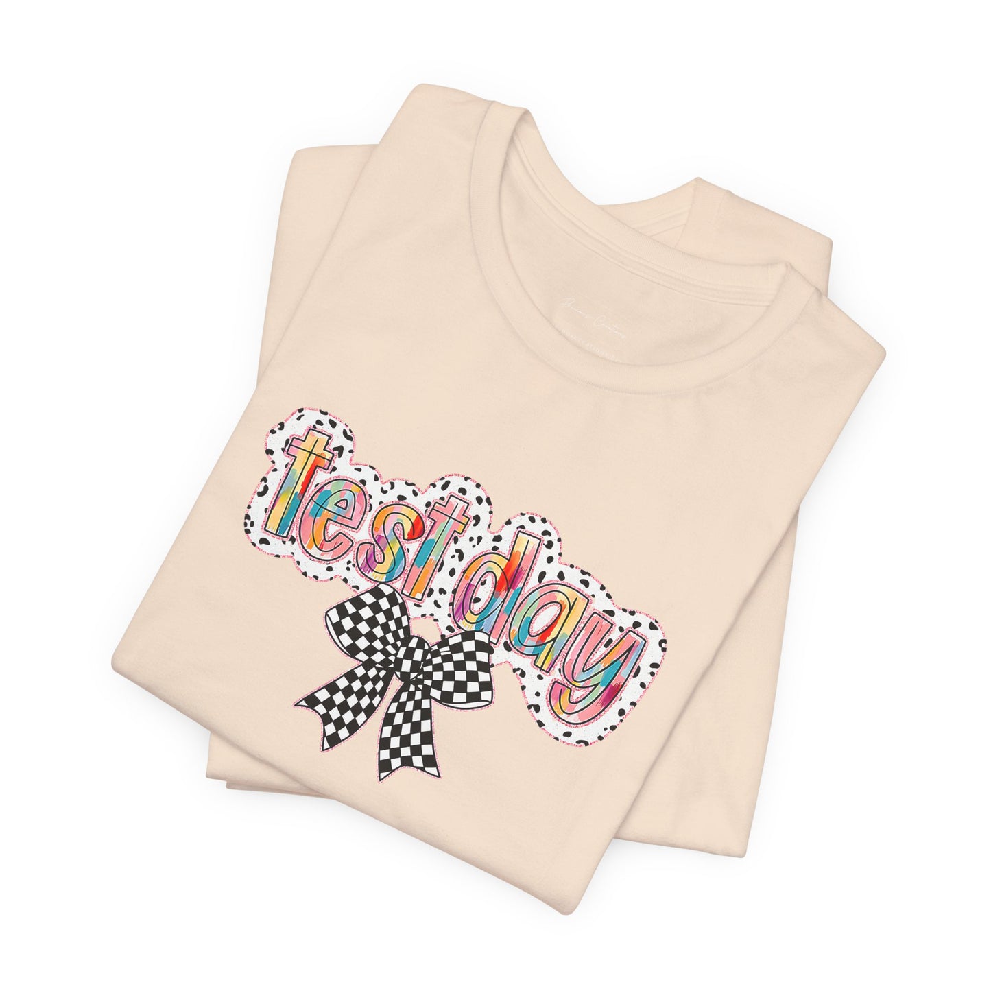 Bella + Canvas Test Day Short Sleeve Tee, Fun Gift, Party Attire, Unisex Shirt, Casual Wear, Summer Style