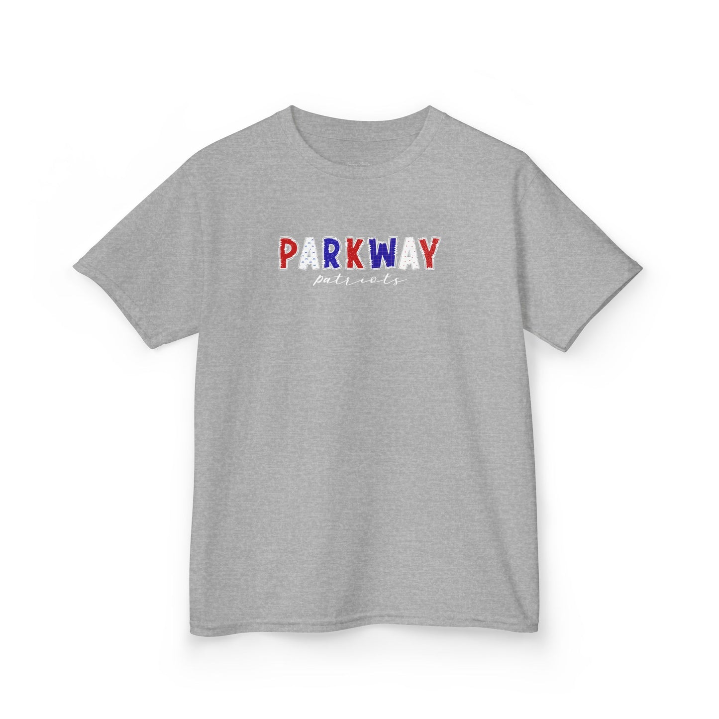 Gildan Kids Heavy Cotton Tee with Parkway Patriots Design, Cute Children's T-Shirt, School Spirit Apparel, Gift for Young Fans, Sporty Kids Wear