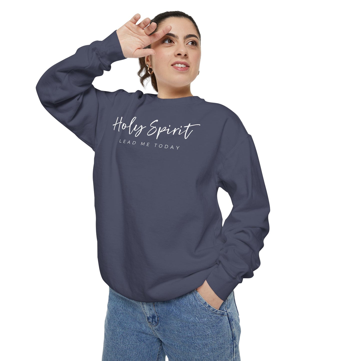 Comfort Colors Holy Spirit Sweatshirt, Spiritual Clothing, Faith-Based Apparel, Cozy Gift for Believers, Comfortable Everyday Wear