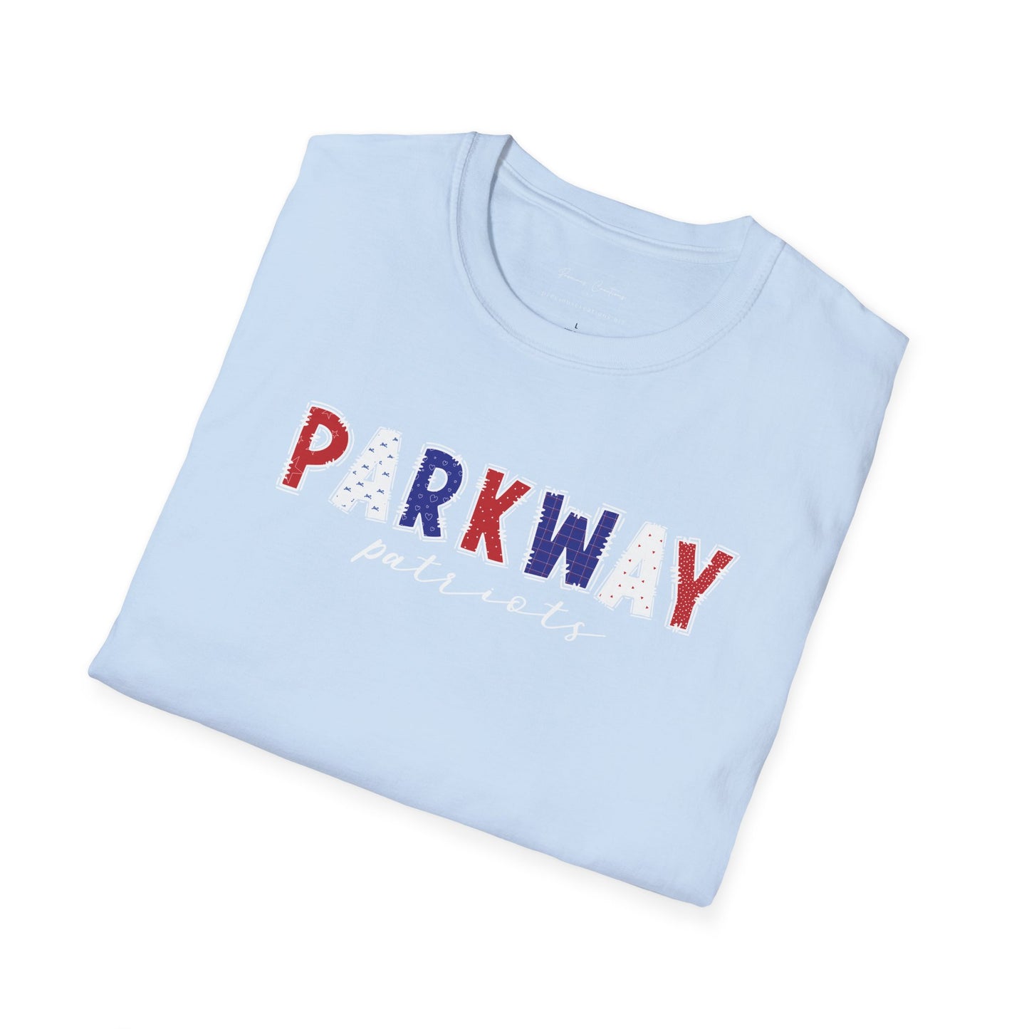 Gildan Parkway Patriots Unisex Softstyle T-Shirt, Cute Graphic Tee, Team Spirit Shirt, Casual Wear, Gift for Fans