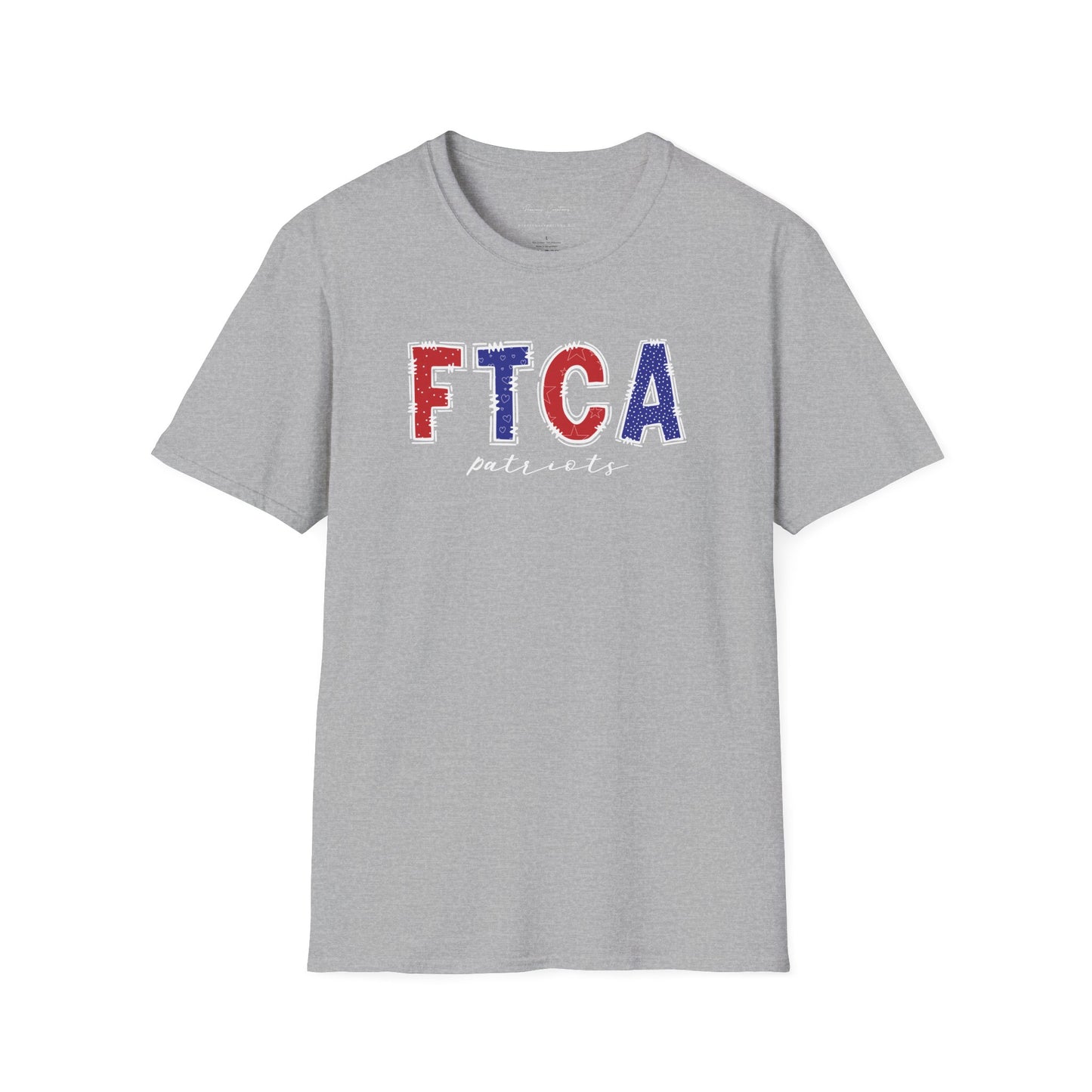 Gildan Faith Training Christian Academy Patriots Unisex Softstyle T-Shirt, Cute Graphic Tee, Team Spirit Shirt, Casual Wear, Gift for Fans