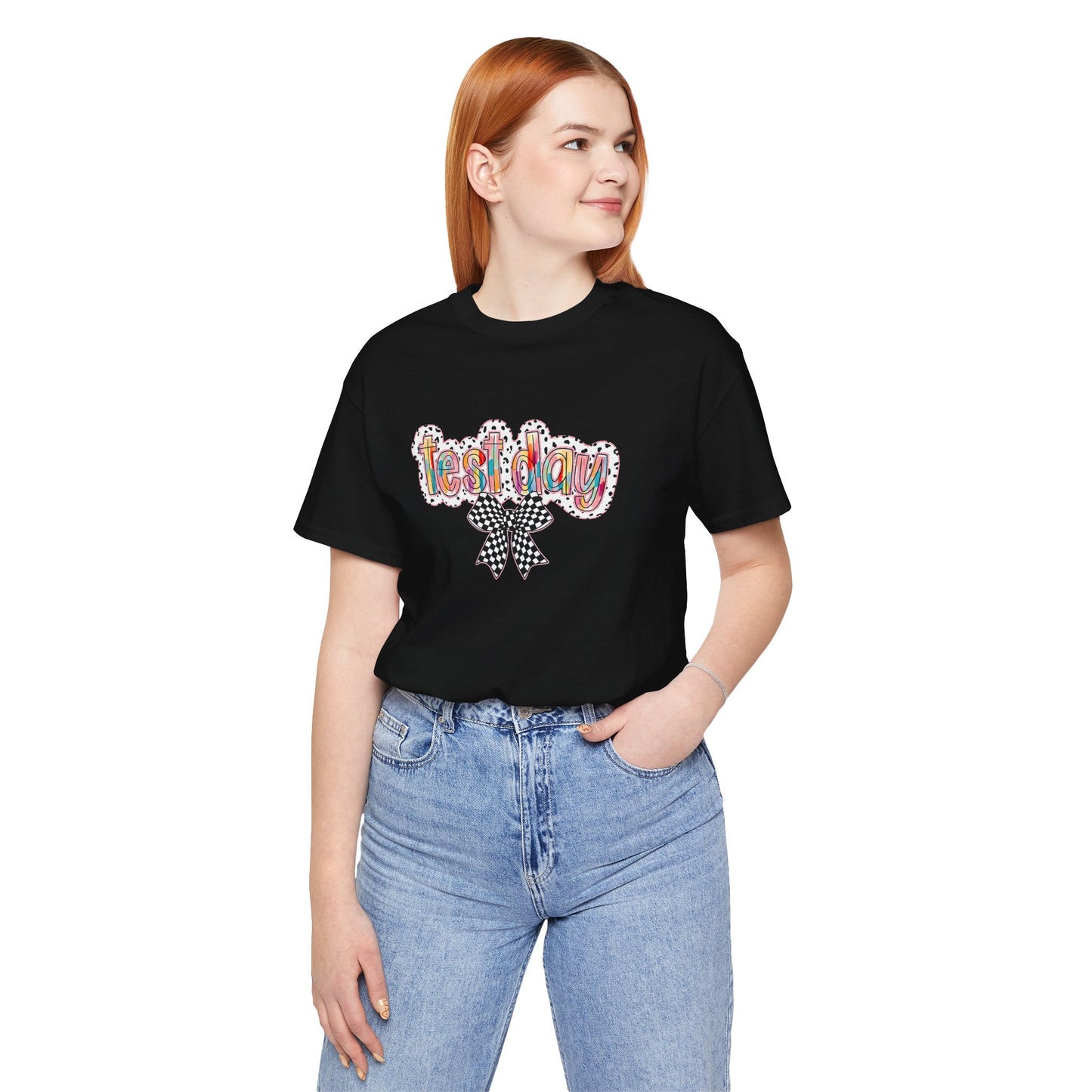 Bella + Canvas Test Day Short Sleeve Tee, Fun Gift, Party Attire, Unisex Shirt, Casual Wear, Summer Style