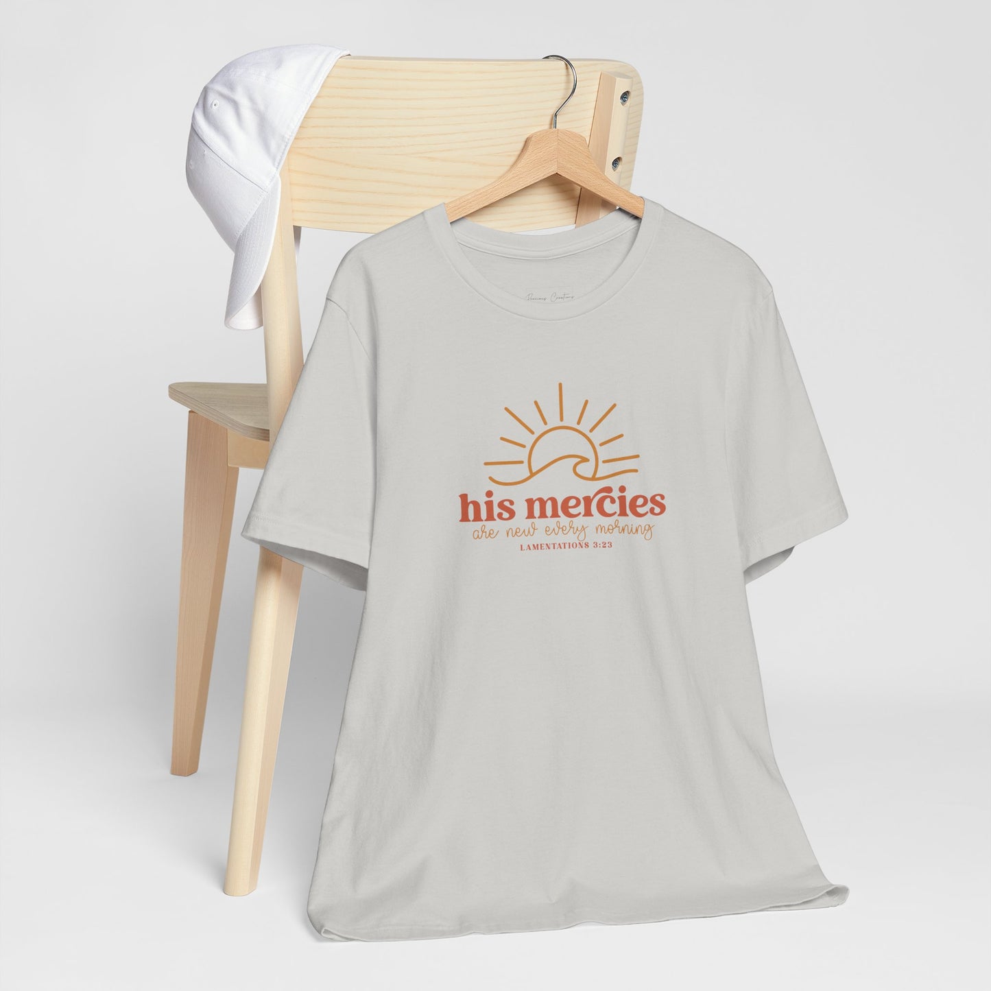 Bella + Canvas Inspirational Graphic Tee - His Mercies, Faith-Based Shirt, Casual Wear, Gift for Believers, Christian Apparel, Everyday Comfort