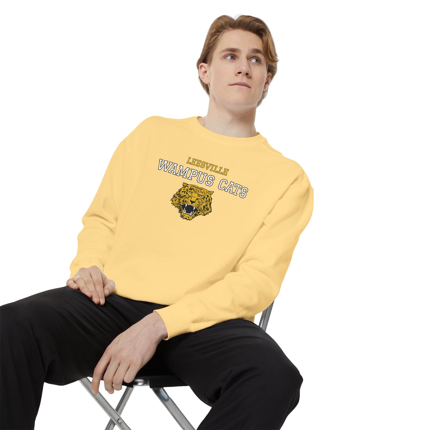 Leesville Wampus Cats Sweatshirt, Cozy Unisex Crewneck, School Spirit Apparel, Sports Team Gift, Casual Wear for All Occasions