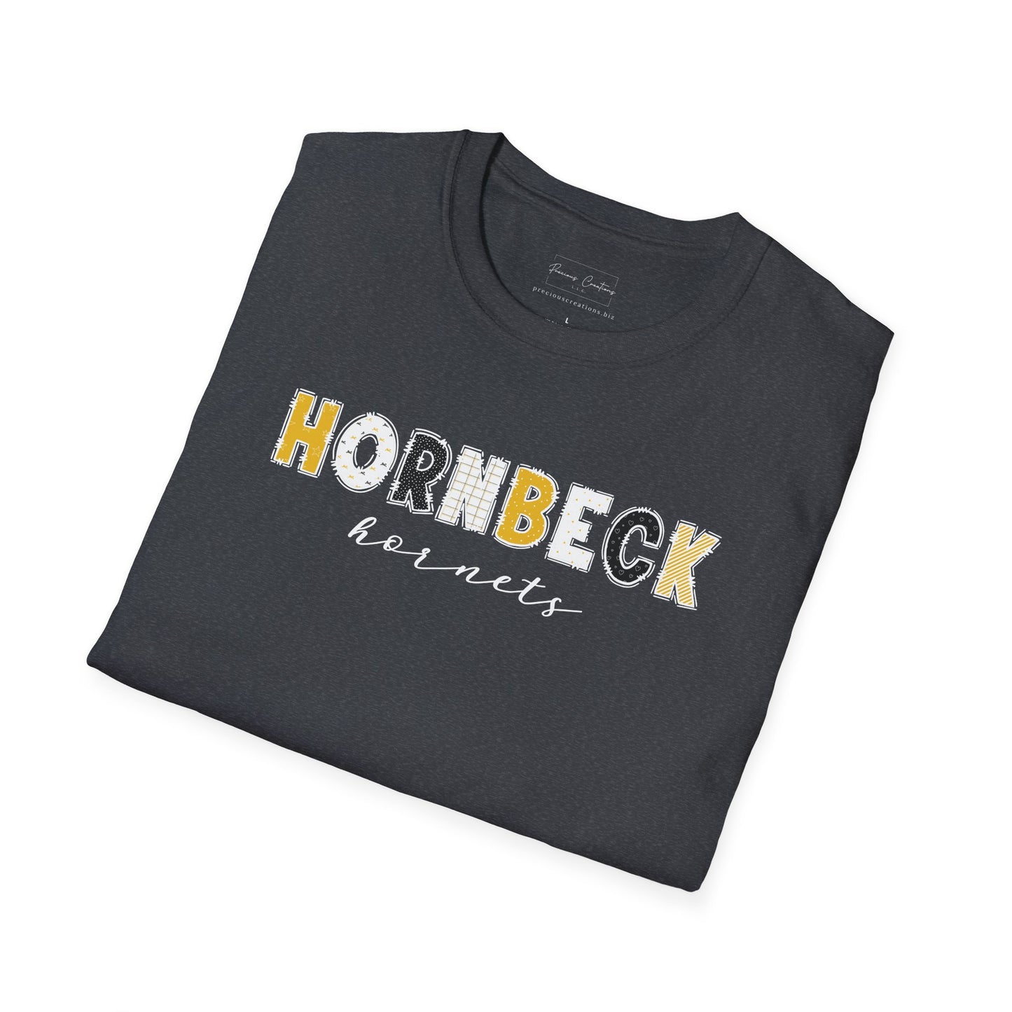 Gildan Hornbeck Hornets Unisex Softstyle T-Shirt, Cute Graphic Tee, Team Spirit Shirt, Casual Wear, Gift for Fans