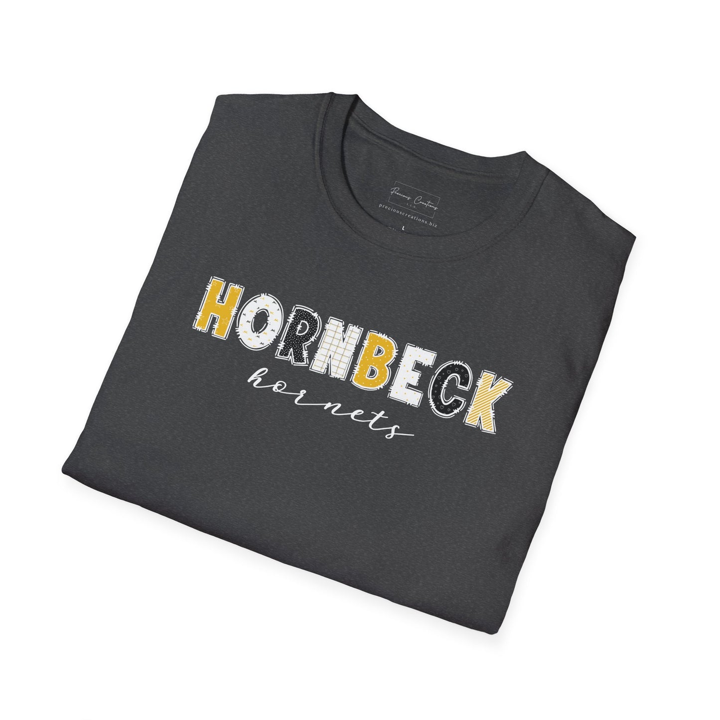 Gildan Hornbeck Hornets Unisex Softstyle T-Shirt, Cute Graphic Tee, Team Spirit Shirt, Casual Wear, Gift for Fans