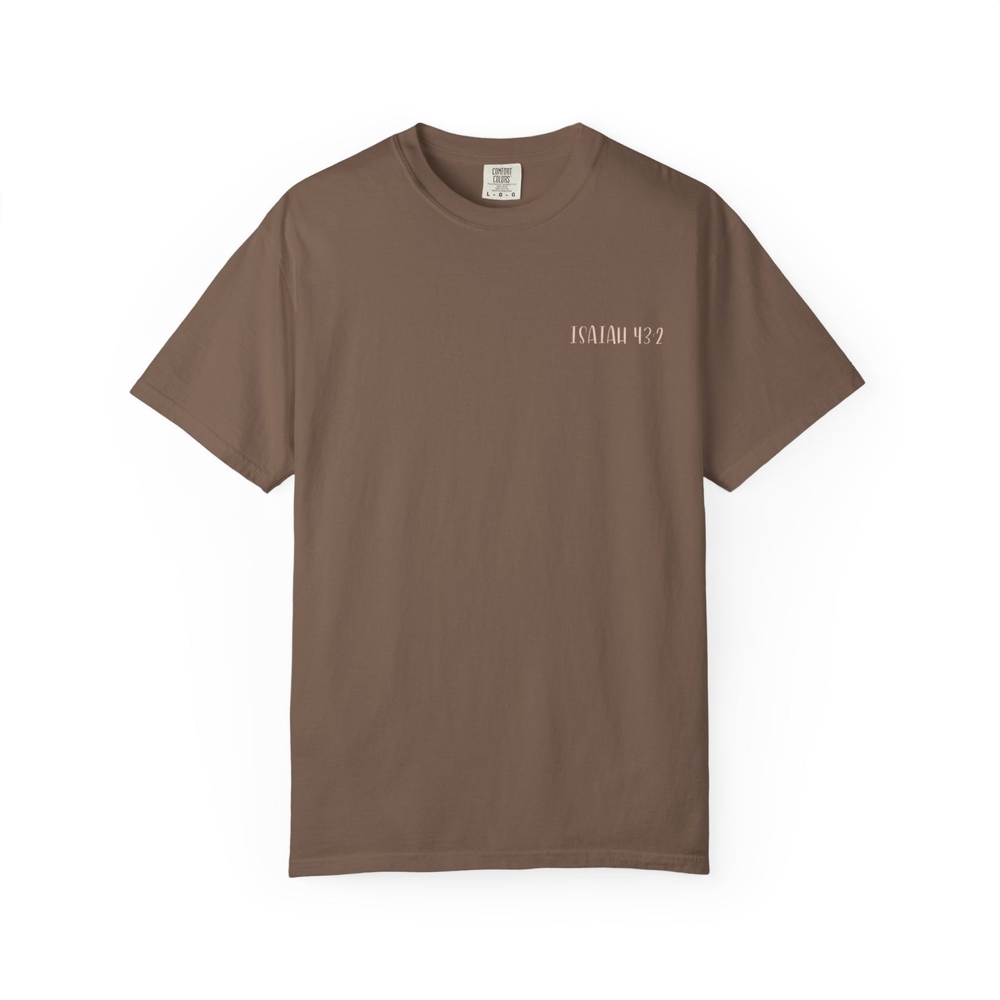 Gordy Fundraiser- Comfort Colors Isaiah 43:2 I will be with you Whale-Inspired Unisex T-shirt, Ocean Lover Gift, Casual Wear, Nature-Inspired Apparel, Perfect for Summer and Vacations