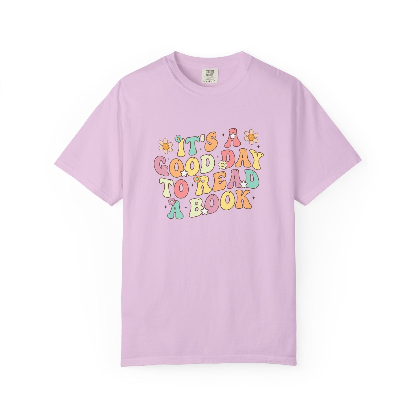 Comfort Colors Unisex Teacher It's a Good Day to Read a Book T-Shirt - Perfect for Teachers, Back to School, Gifts, Classroom Apparel, Casual Wear