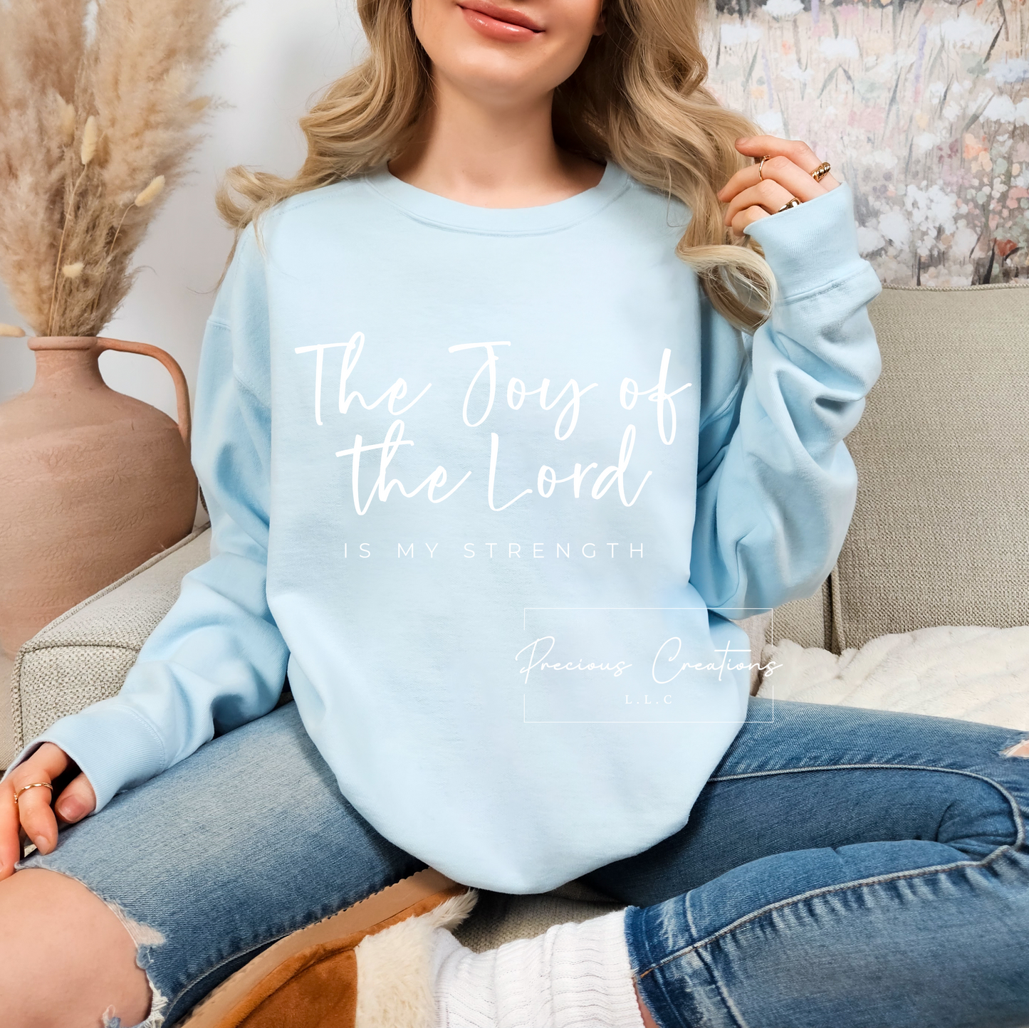 The Joy of the Lord is my Strength Comfort Colors Crewneck