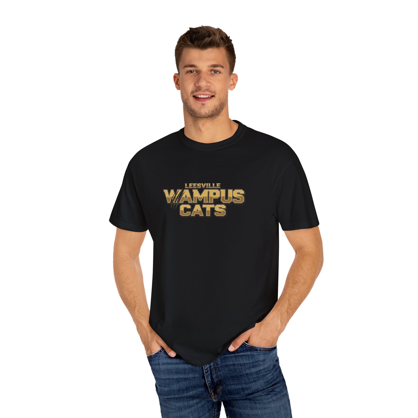 Lifestyle Wampus Cats Unisex Garment-Dyed T-Shirt, Casual Tee, Vintage Style Shirt, sport team Theme Apparel