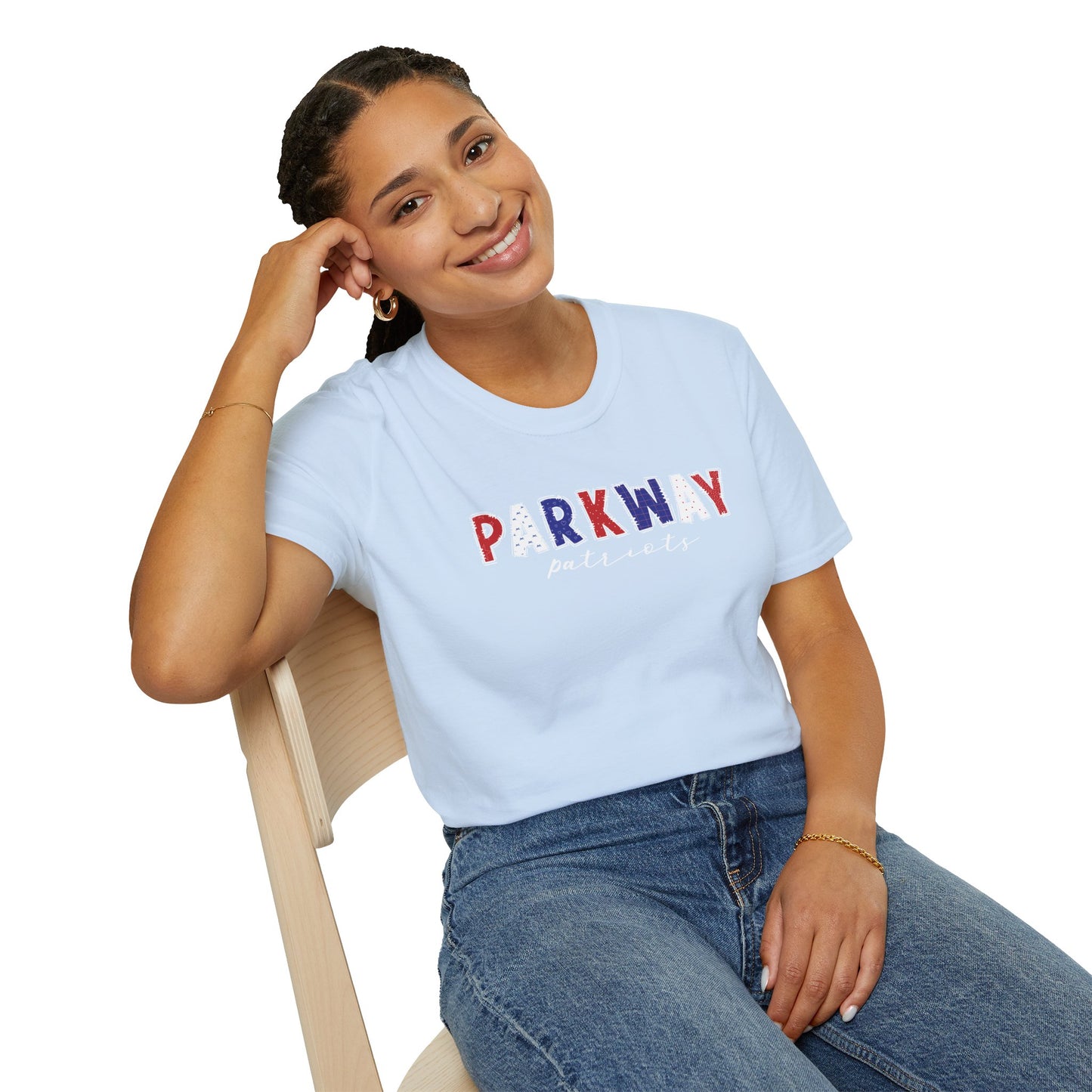 Gildan Parkway Patriots Unisex Softstyle T-Shirt, Cute Graphic Tee, Team Spirit Shirt, Casual Wear, Gift for Fans